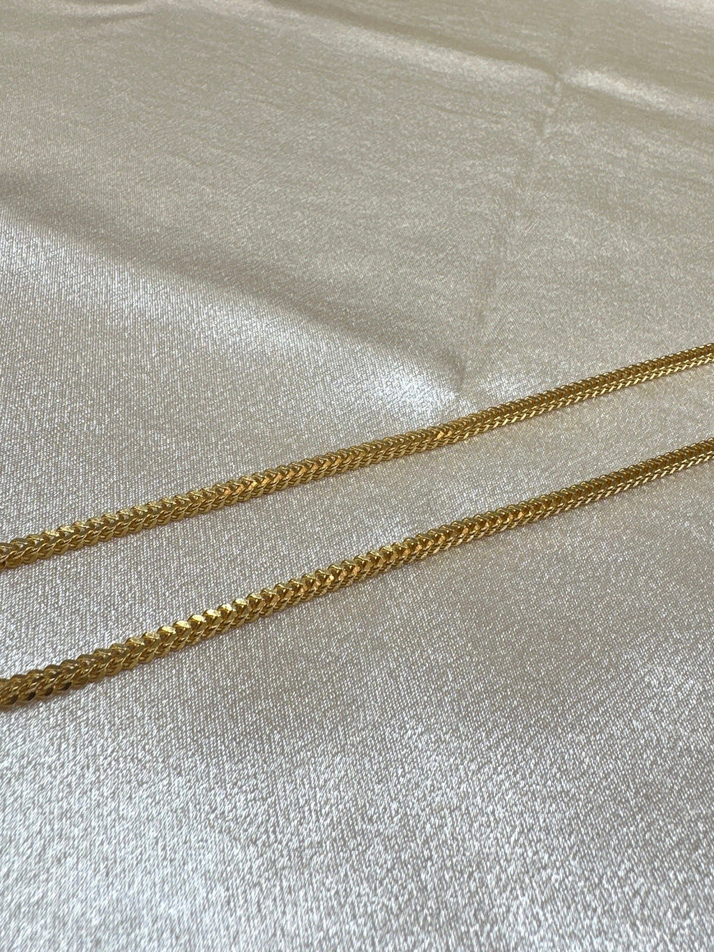 22K Gold Chain (Box Foxtail Design)