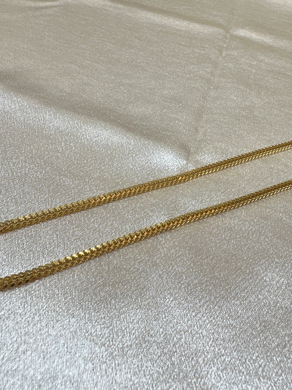 22K Gold Chain (Box Foxtail Design)