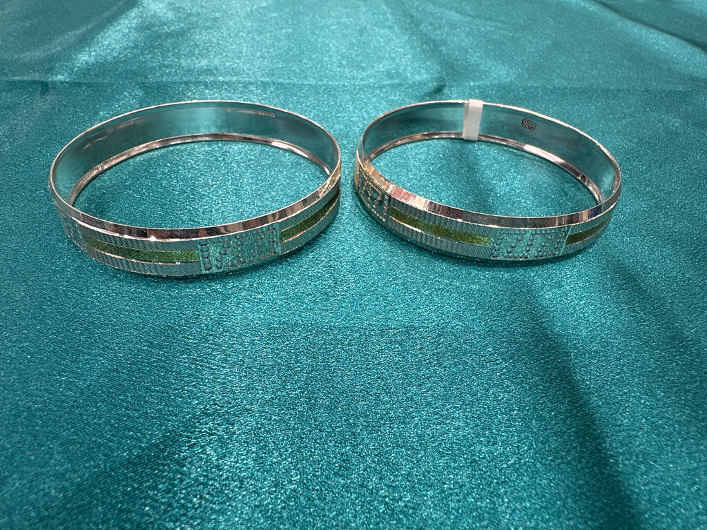 Designer Silver Bangles