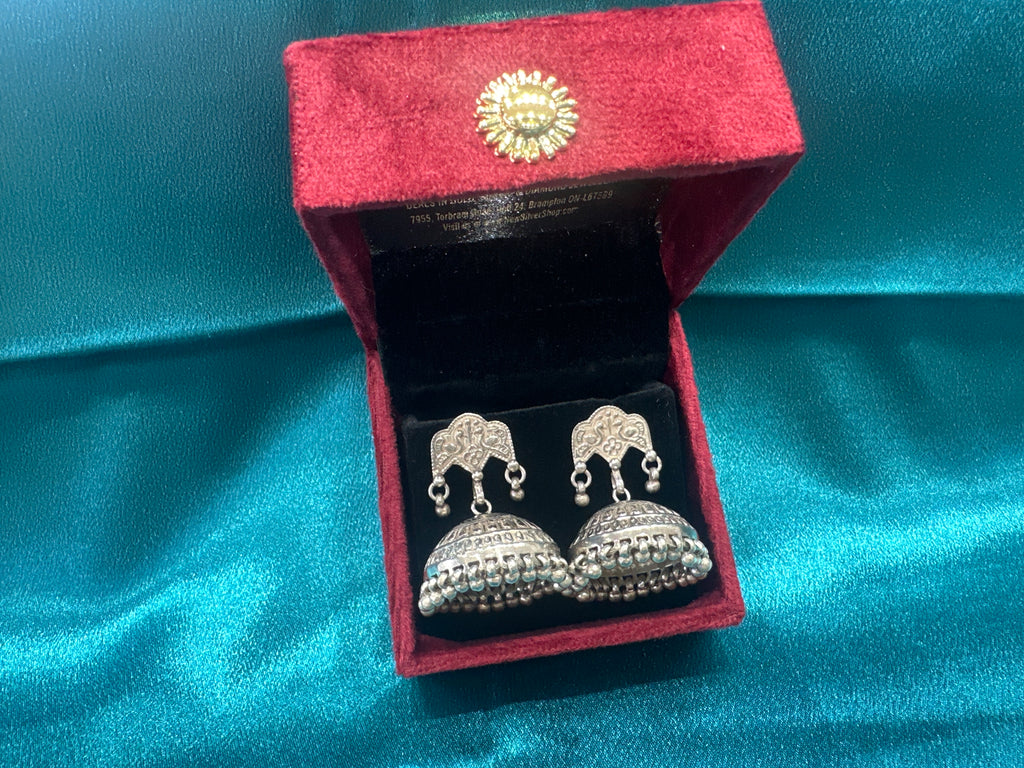 Antique Style Designer Silver Earrings