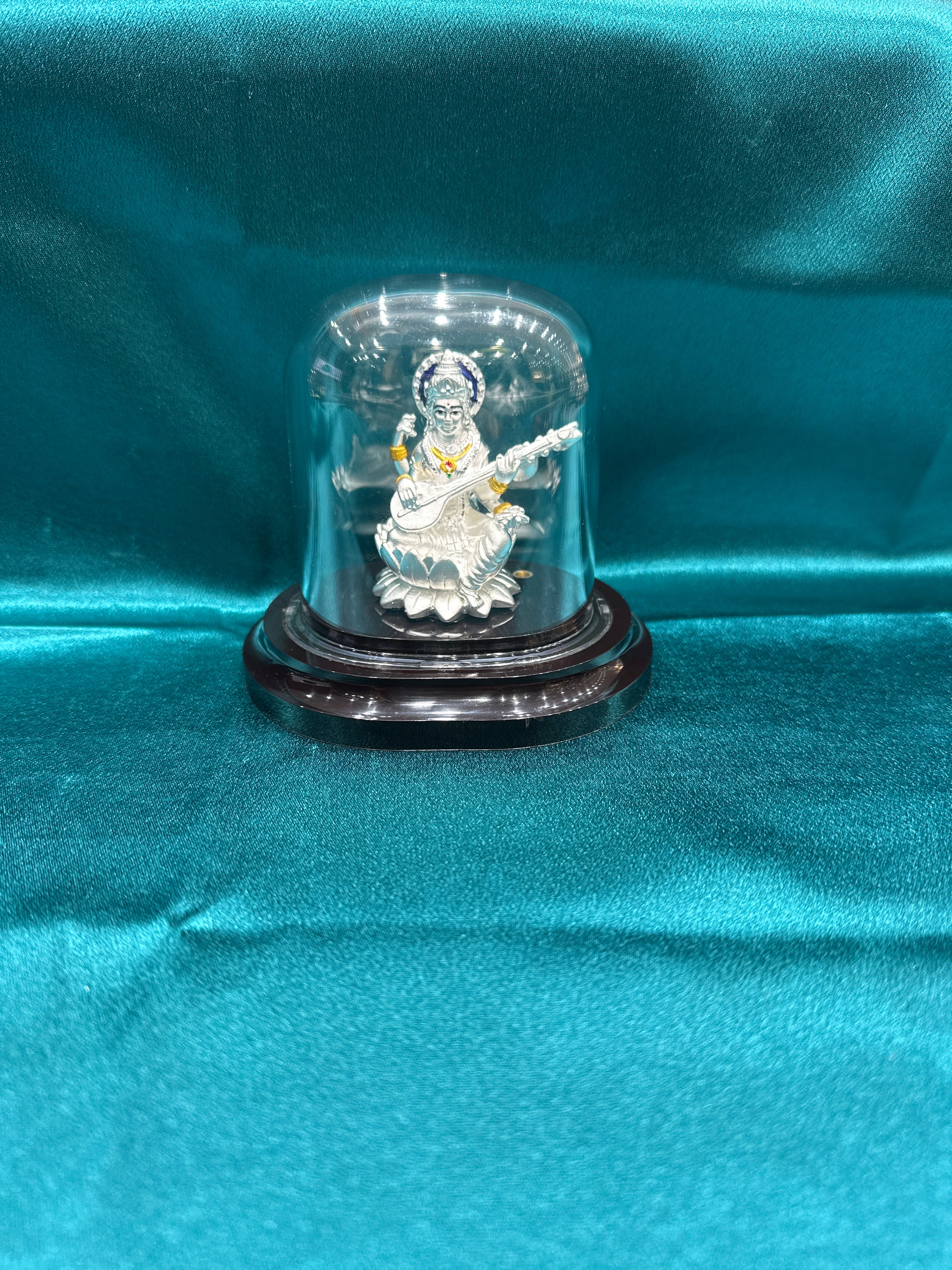 Pure Silver Saraswathy Ji Idol (Murti)