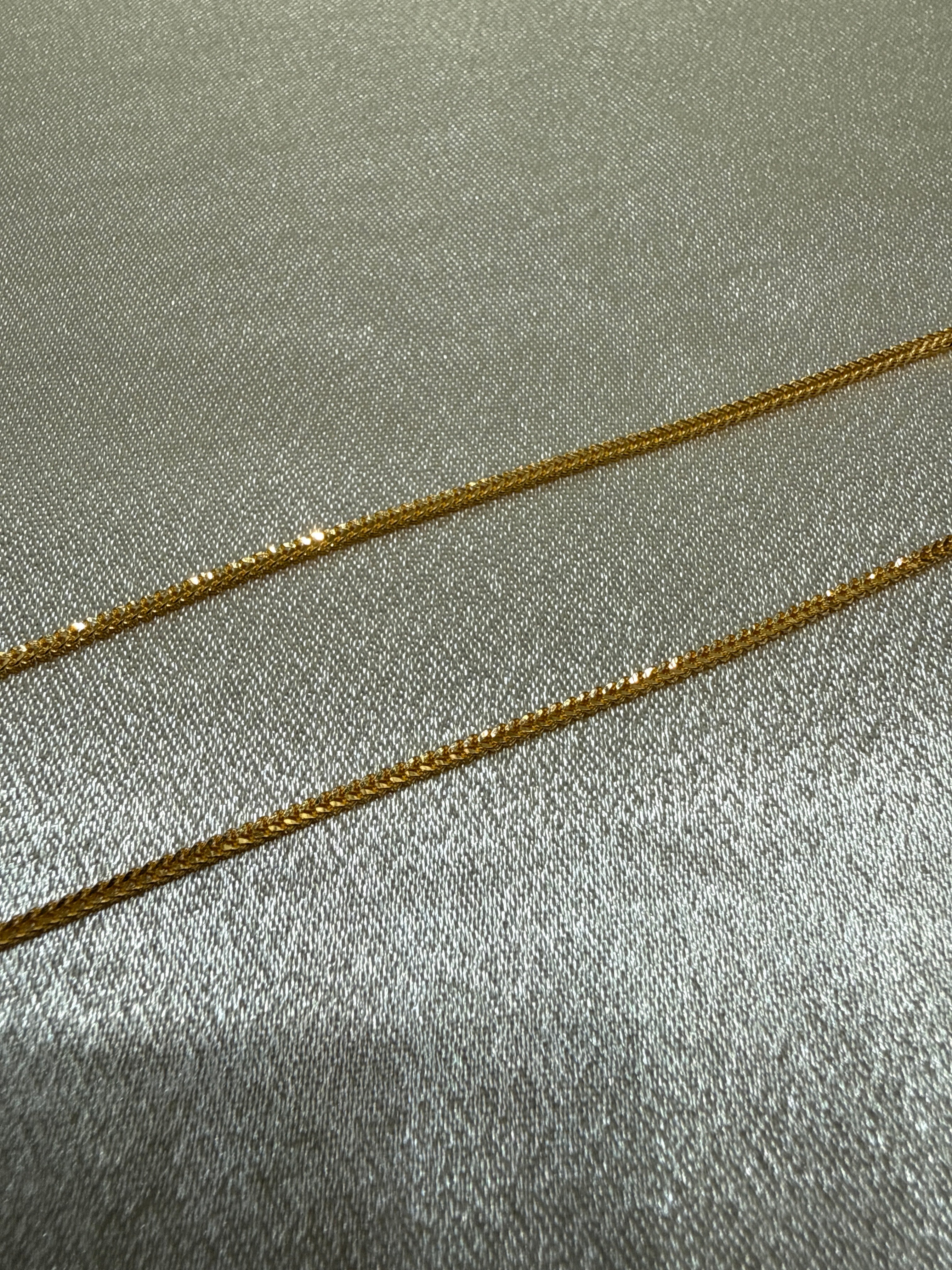 22K Gold Chain (Box Foxtail Design)
