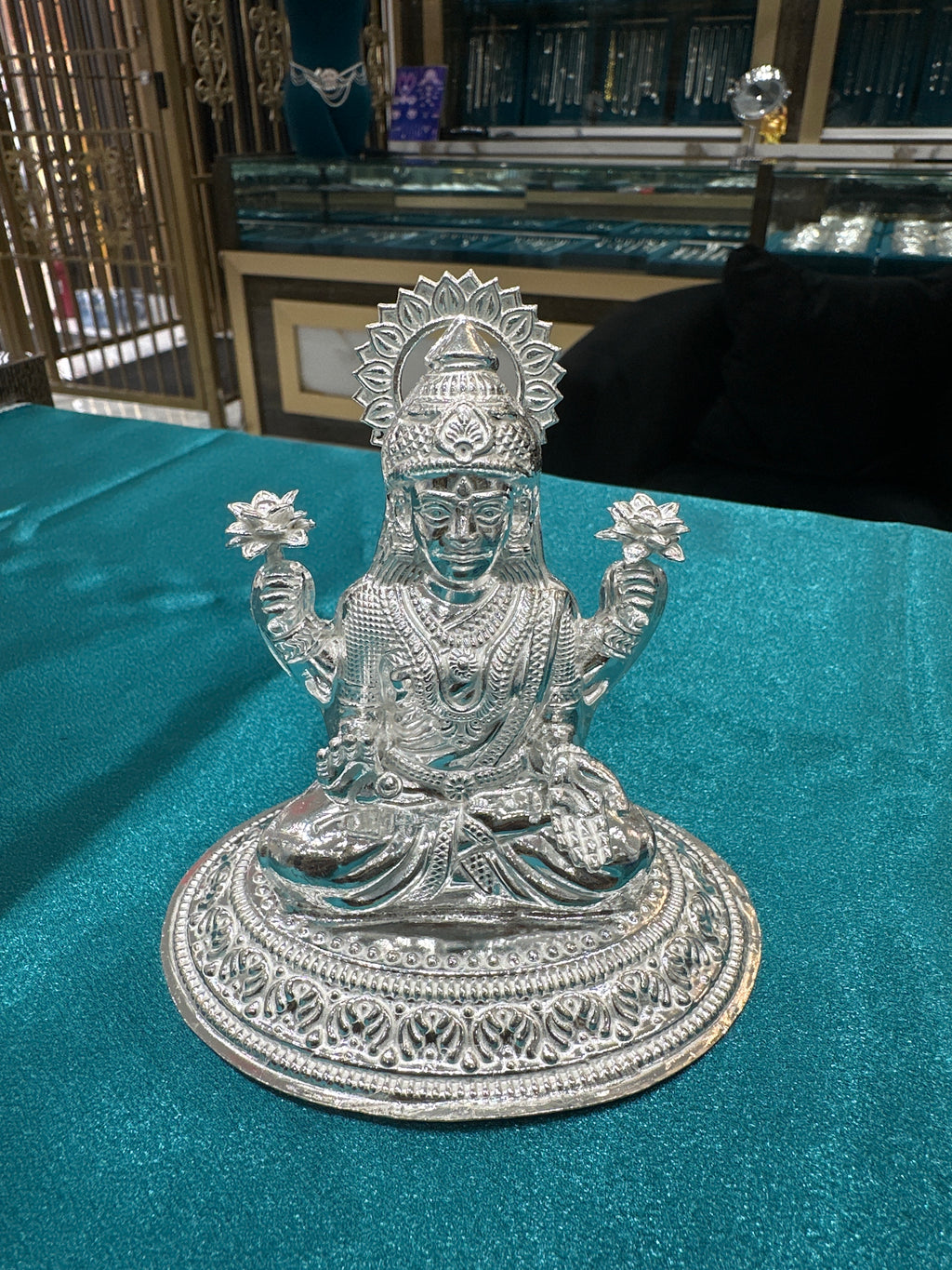 Silver Lakshmi Ji Idol
