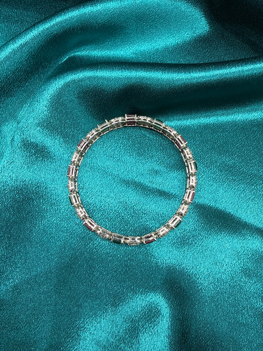 Designer Silver Bangle (Single)