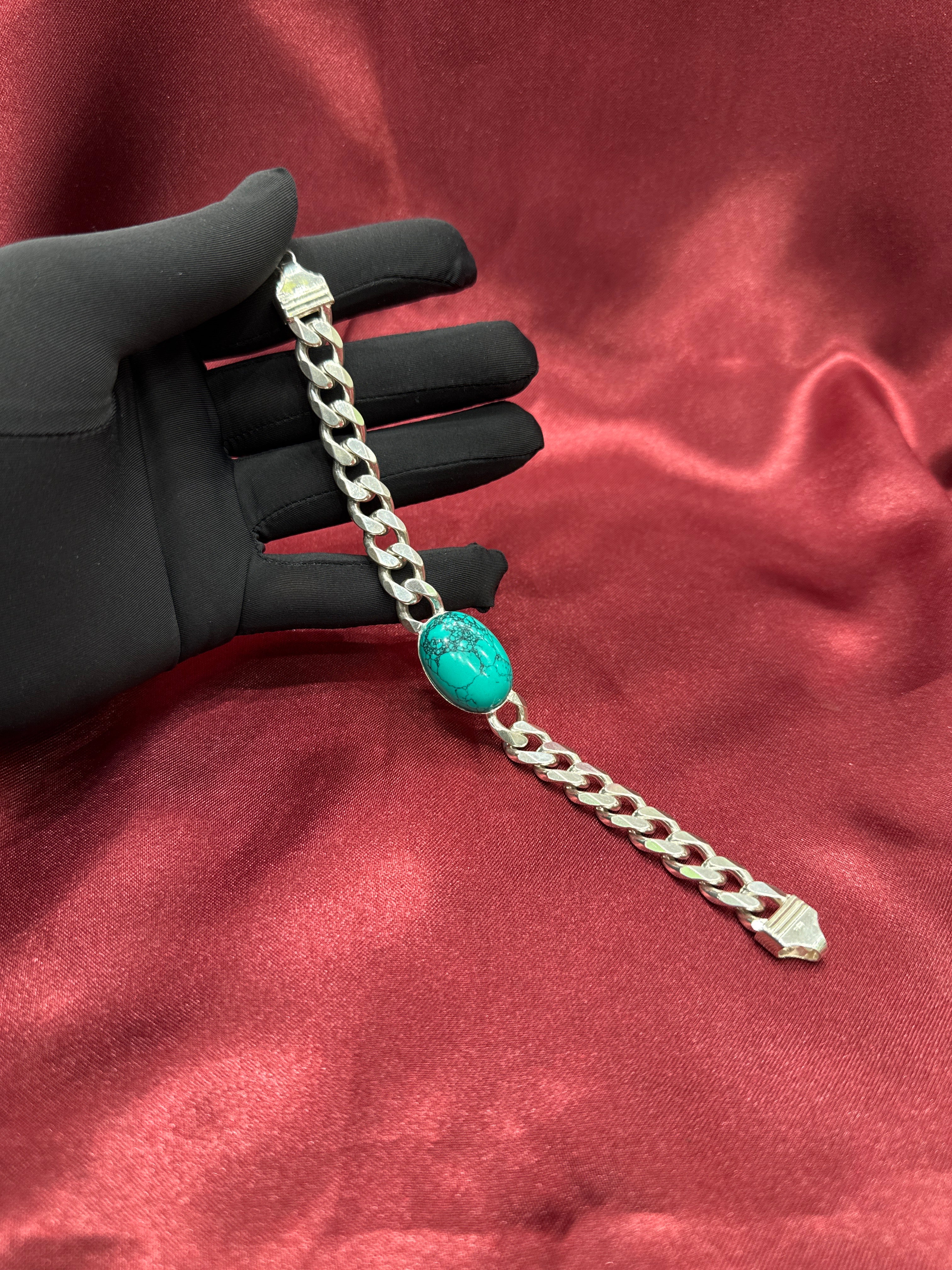 Men’s Feroza Silver 925 Bracelet (11mm)