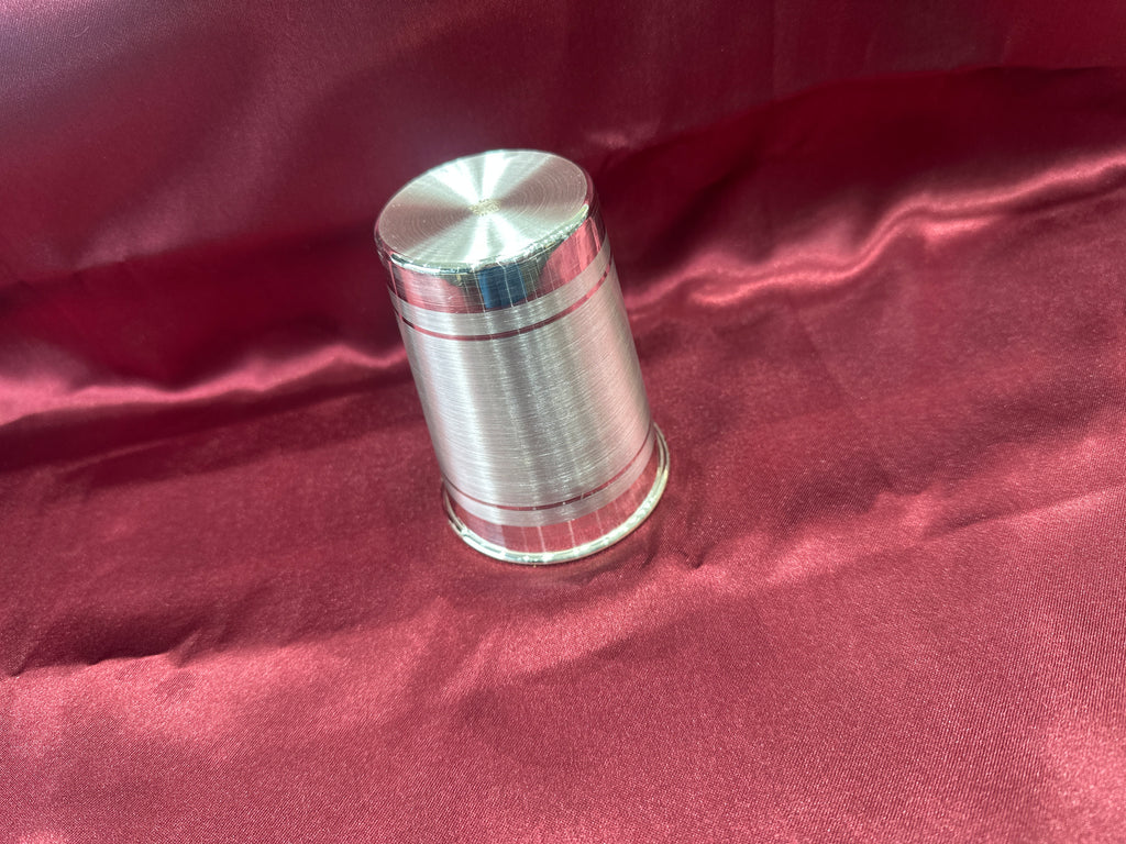 Medium weight plain silver glass
