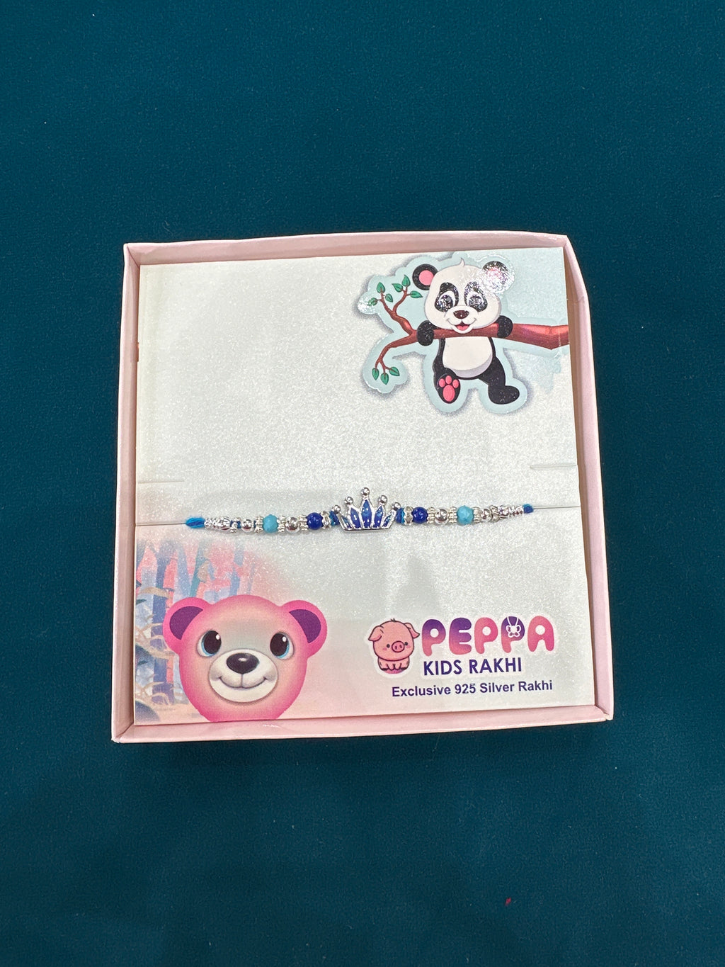 Kids Silver Fancy Rakhi