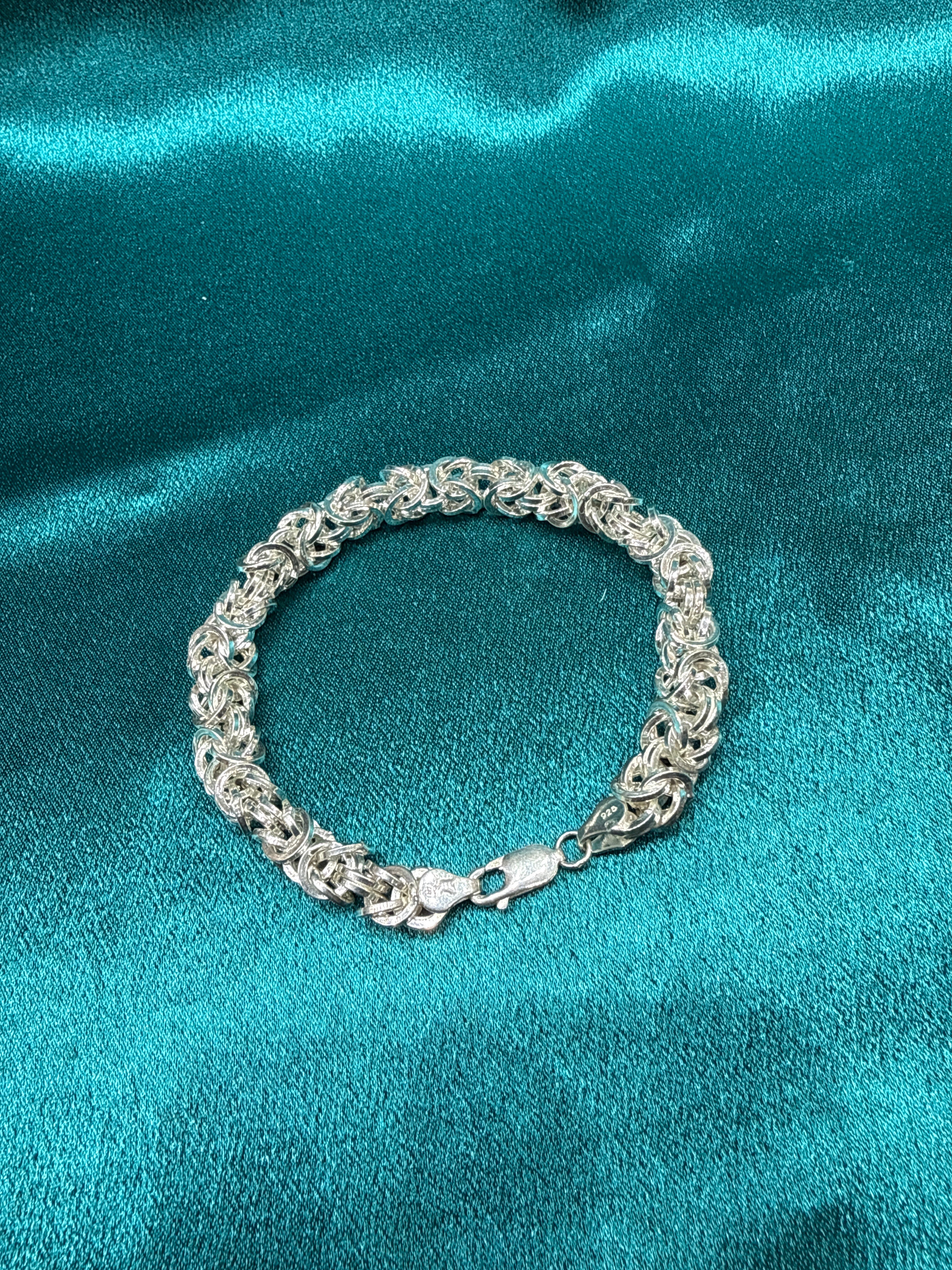 Men’s Designer Silver Bracelet (8mm)