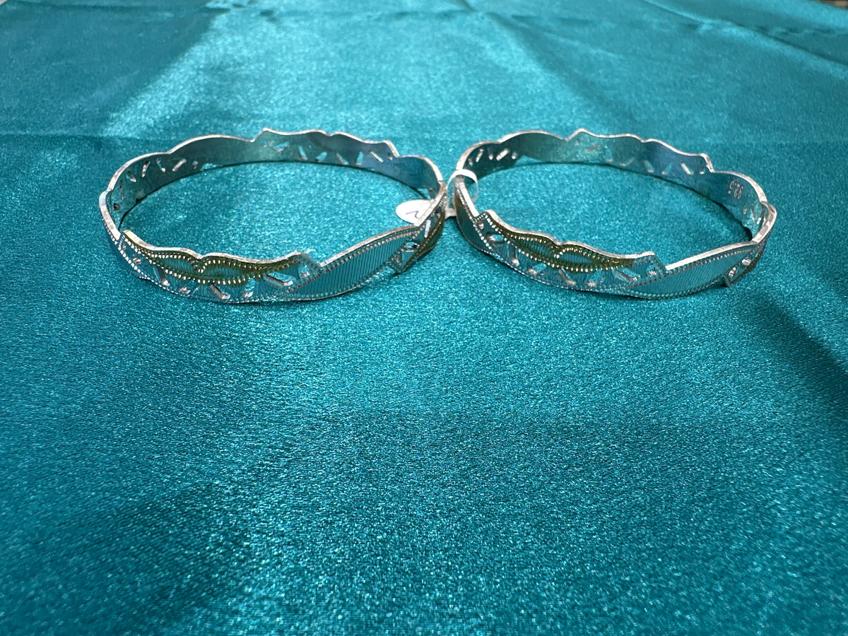 Designer Silver Bangles