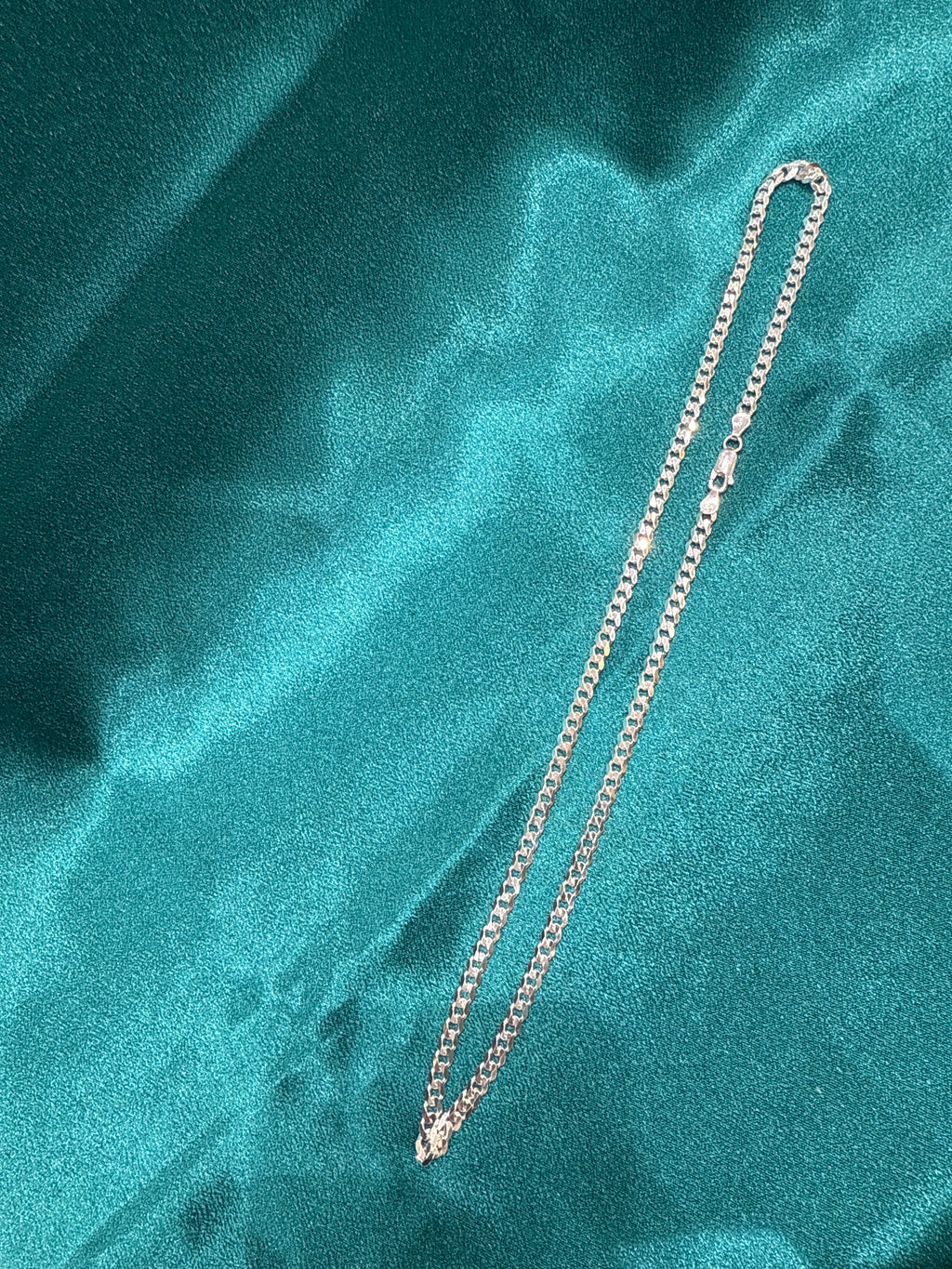 5 mm Cuban link silver chain