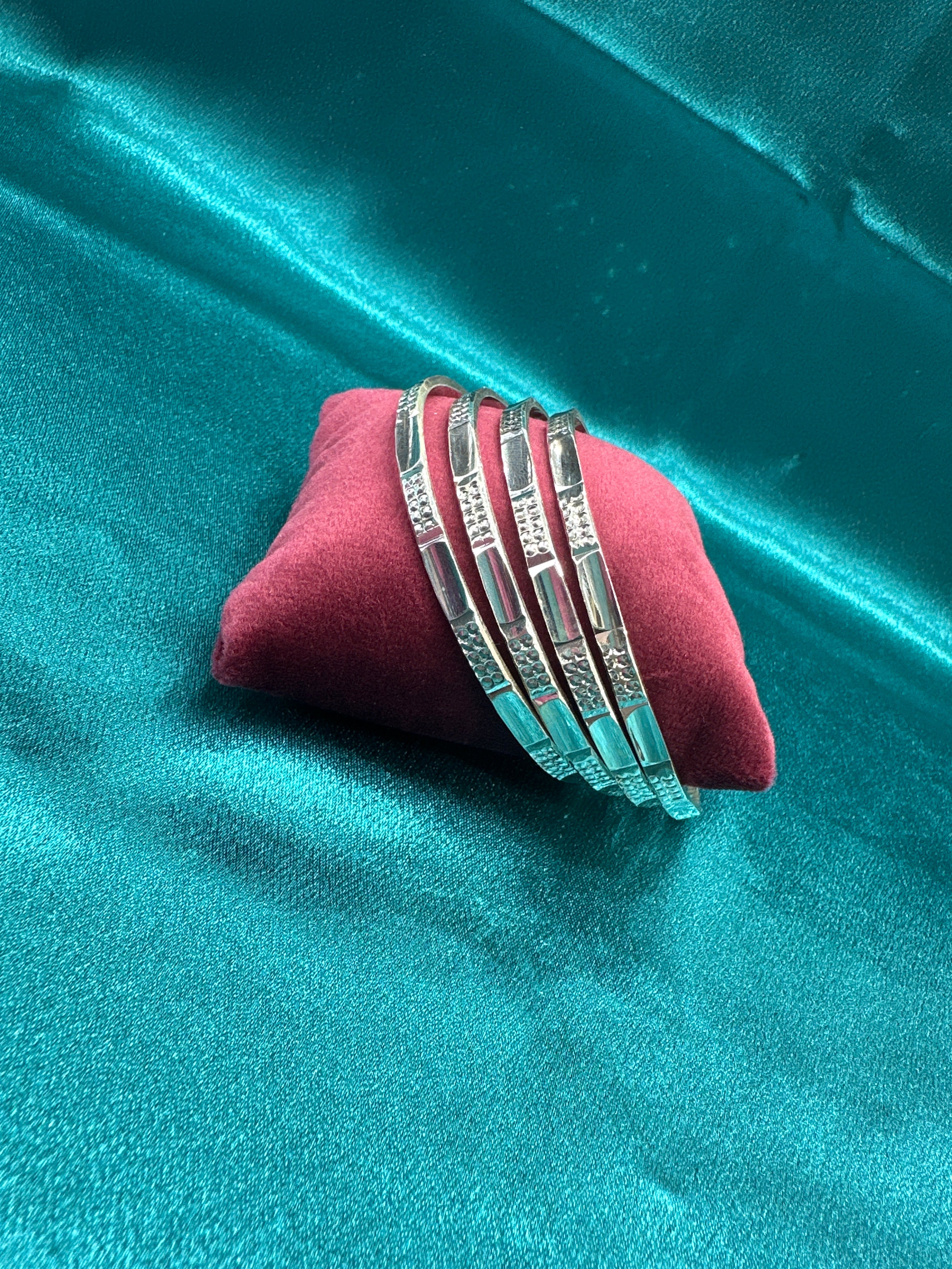 Designer Silver Bangles