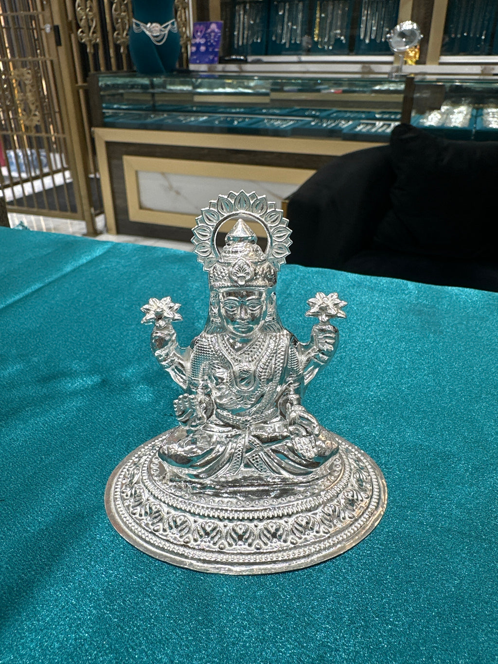 Silver Lakshmi Ji Idol