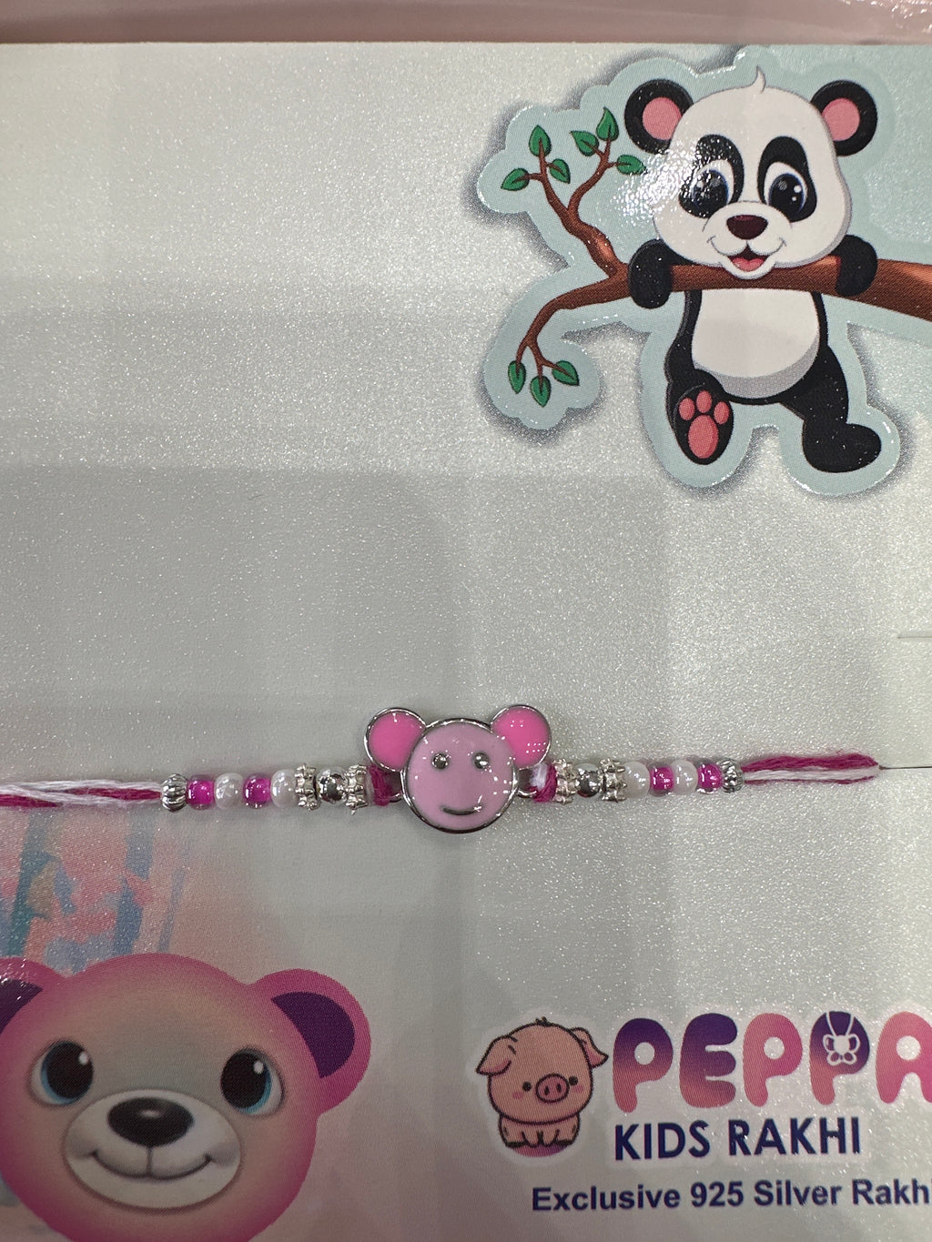Kids Silver Fancy Rakhi