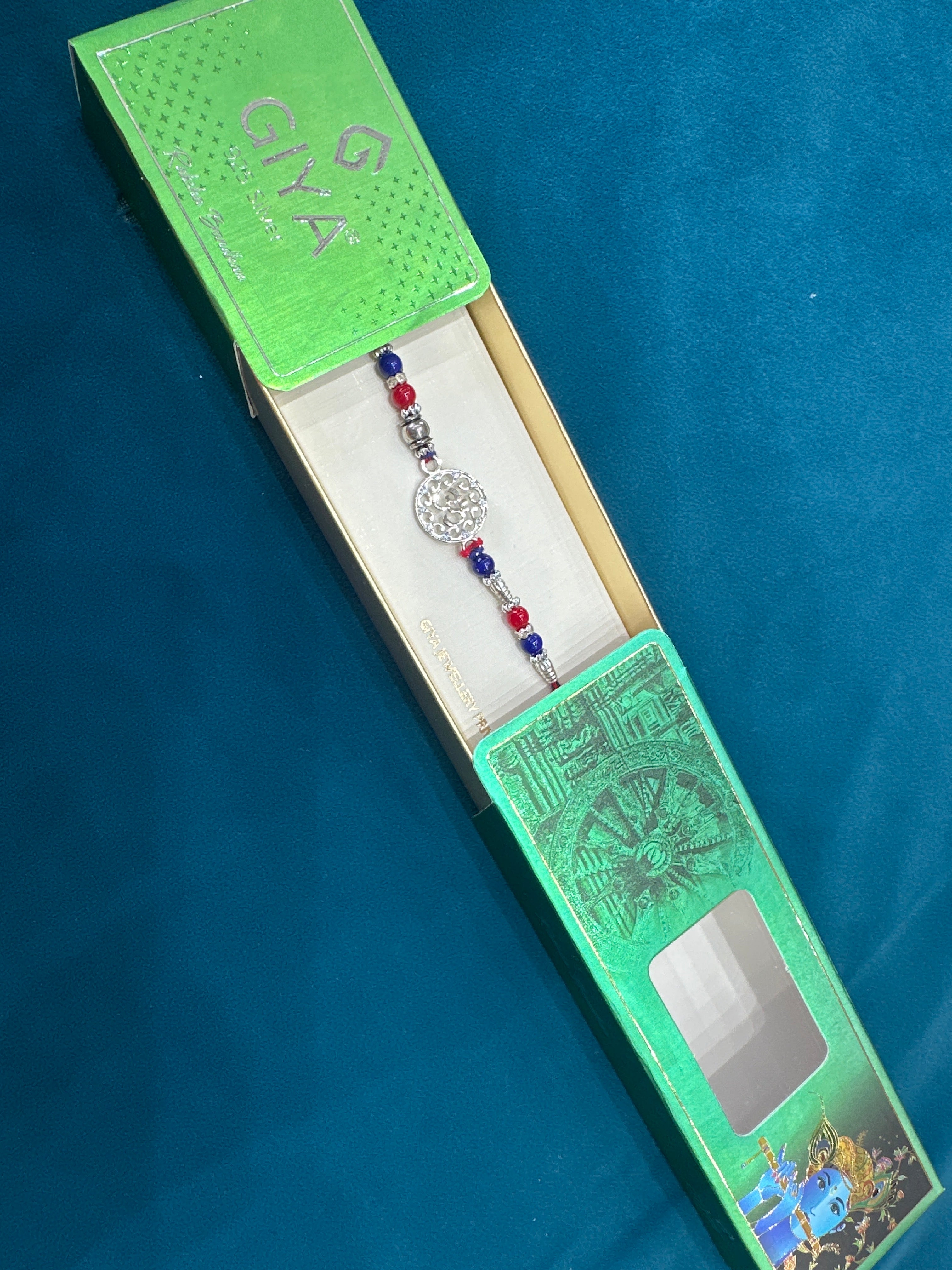 Silver Fancy Rakhi