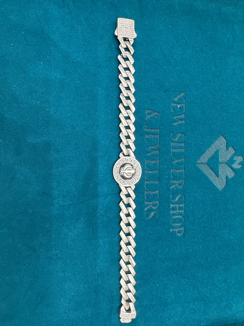 Men’s Designer Silver Bracelet (12mm)