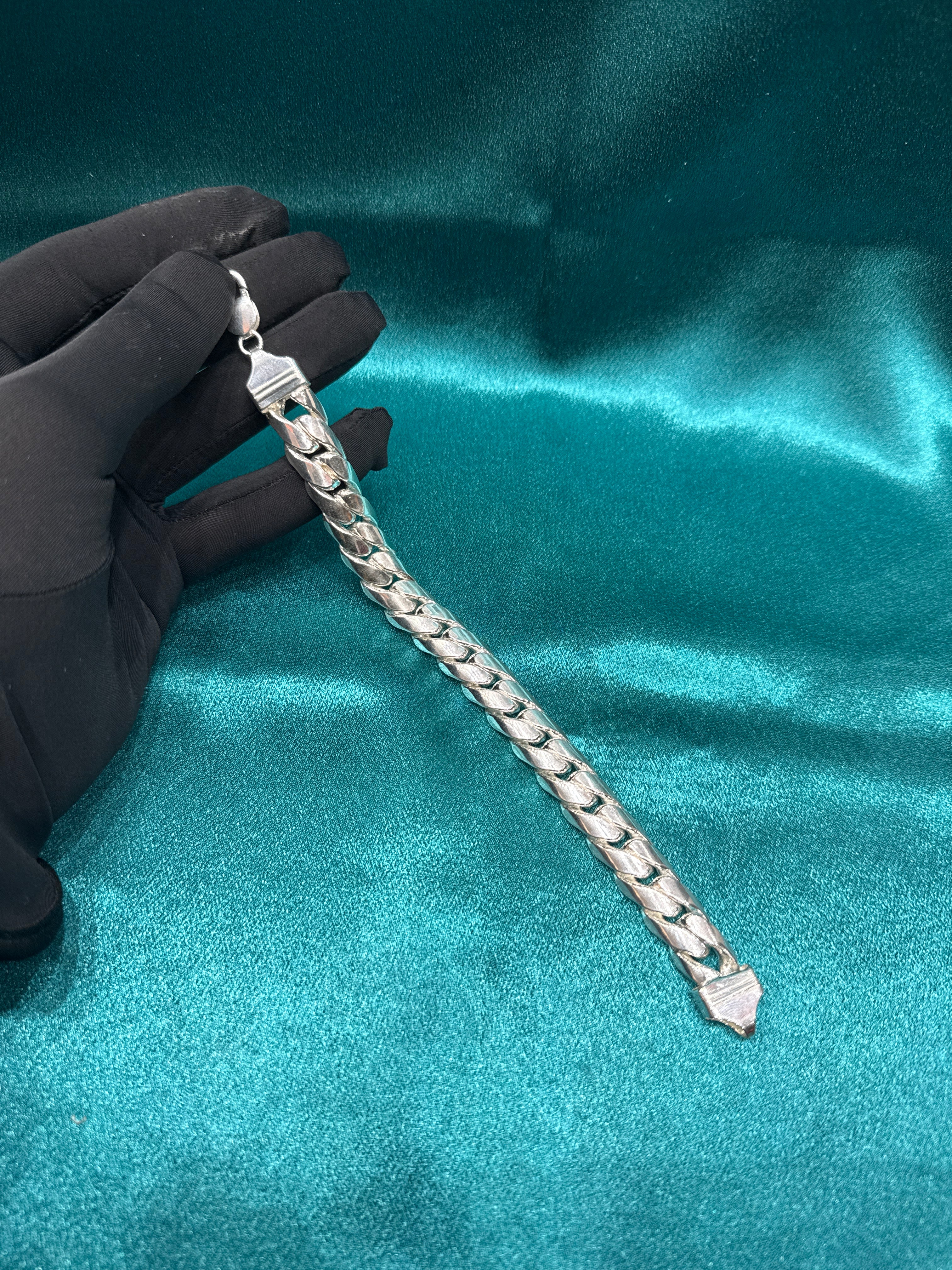 Men’s Miami Link Silver Bracelet (14mm)