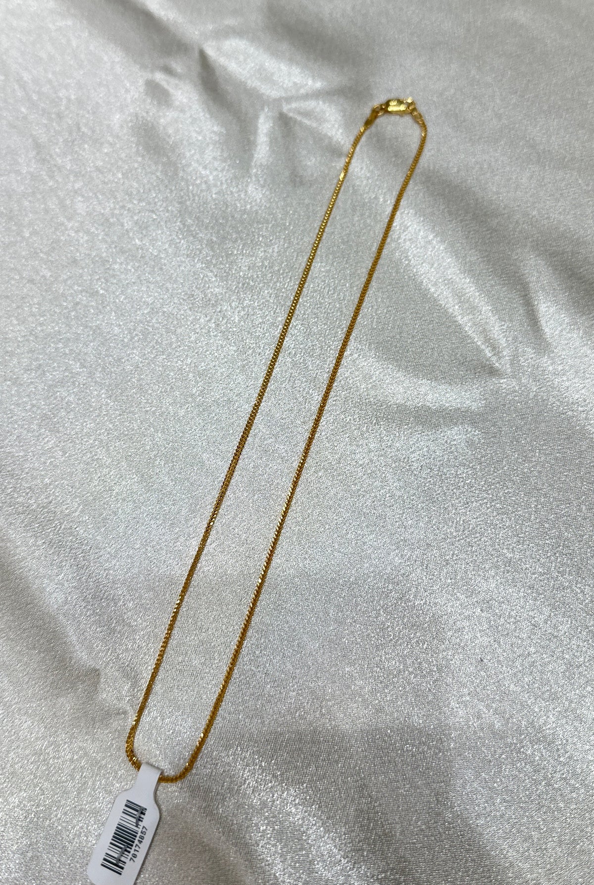22K Gold Chain (Box Foxtail Design)