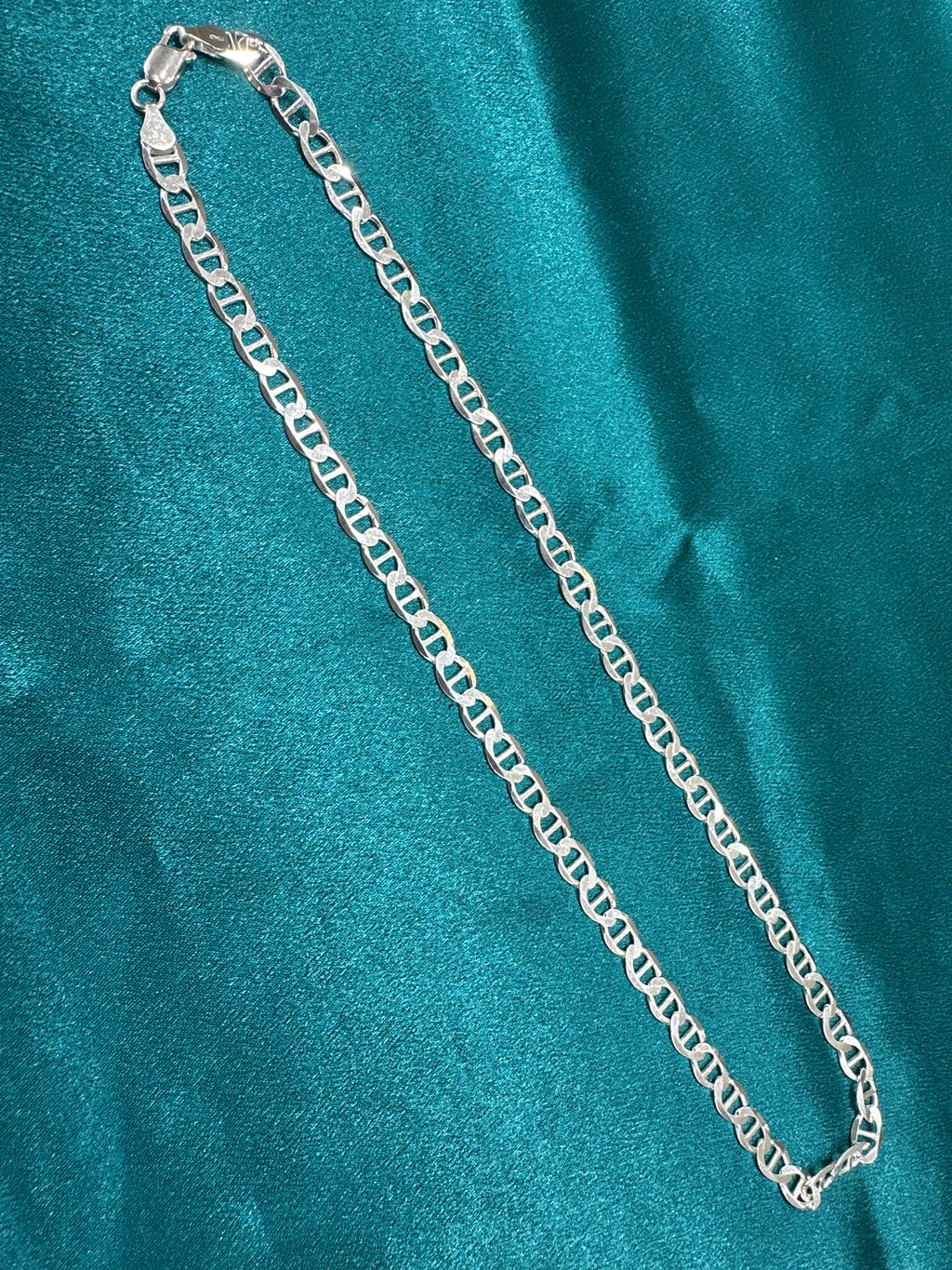 7.5mm designer silver chain