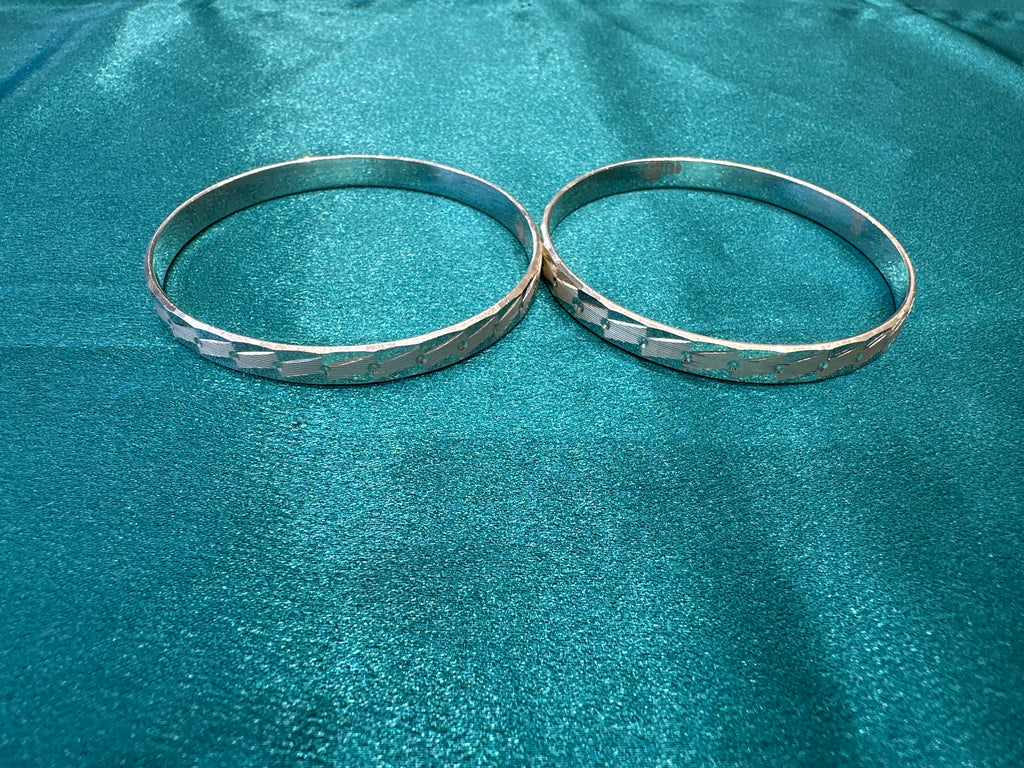 Designer Silver Bangles