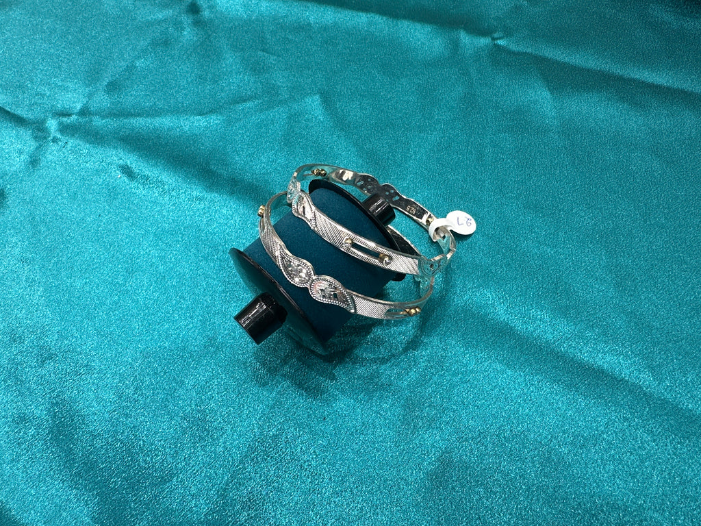Designer Silver Bangles