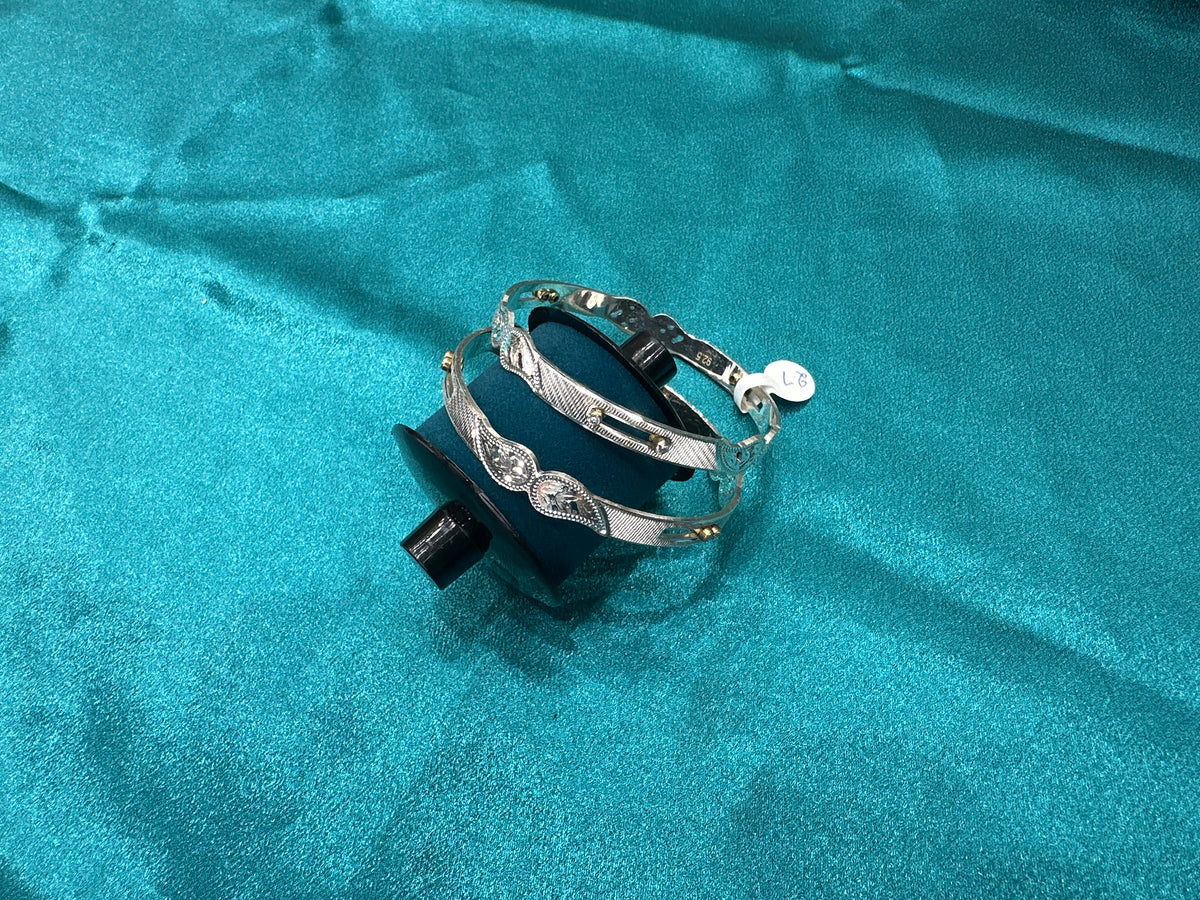 Designer Silver Bangles