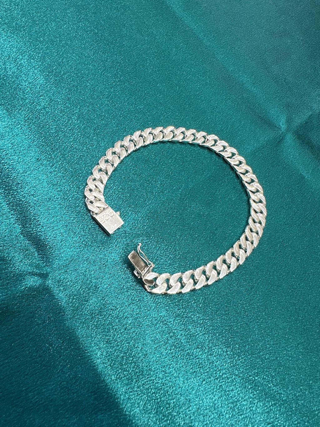 Men’s Cuban link 925 silver bracelet (8mm)