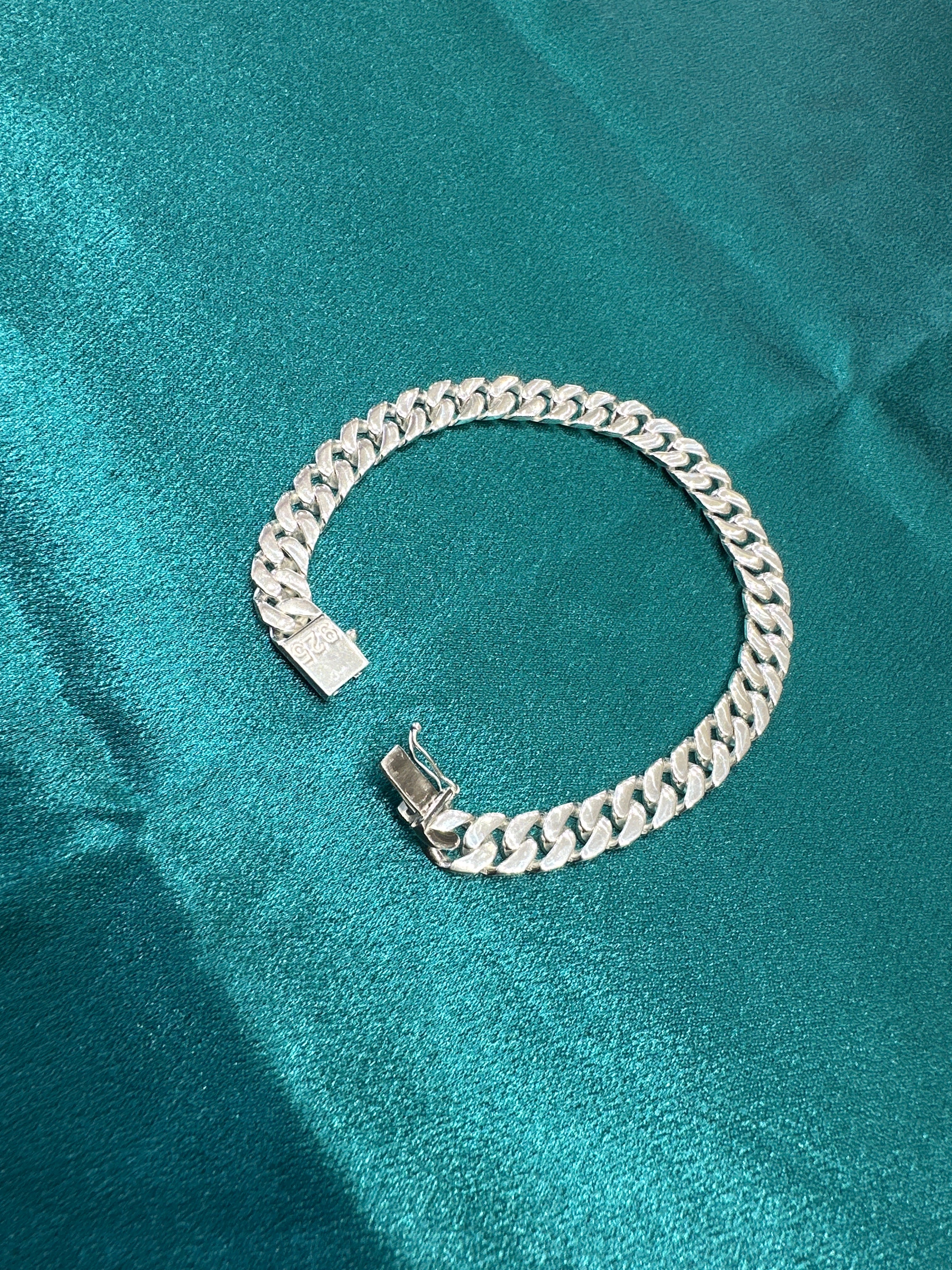 Men’s Cuban link 925 silver bracelet (8mm)