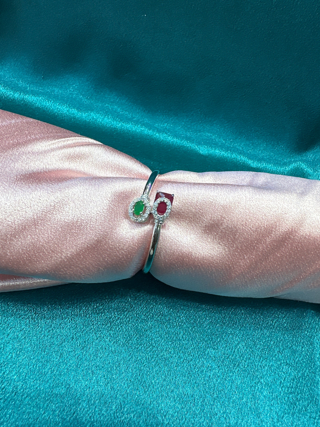 Fancy Silver baby bangles