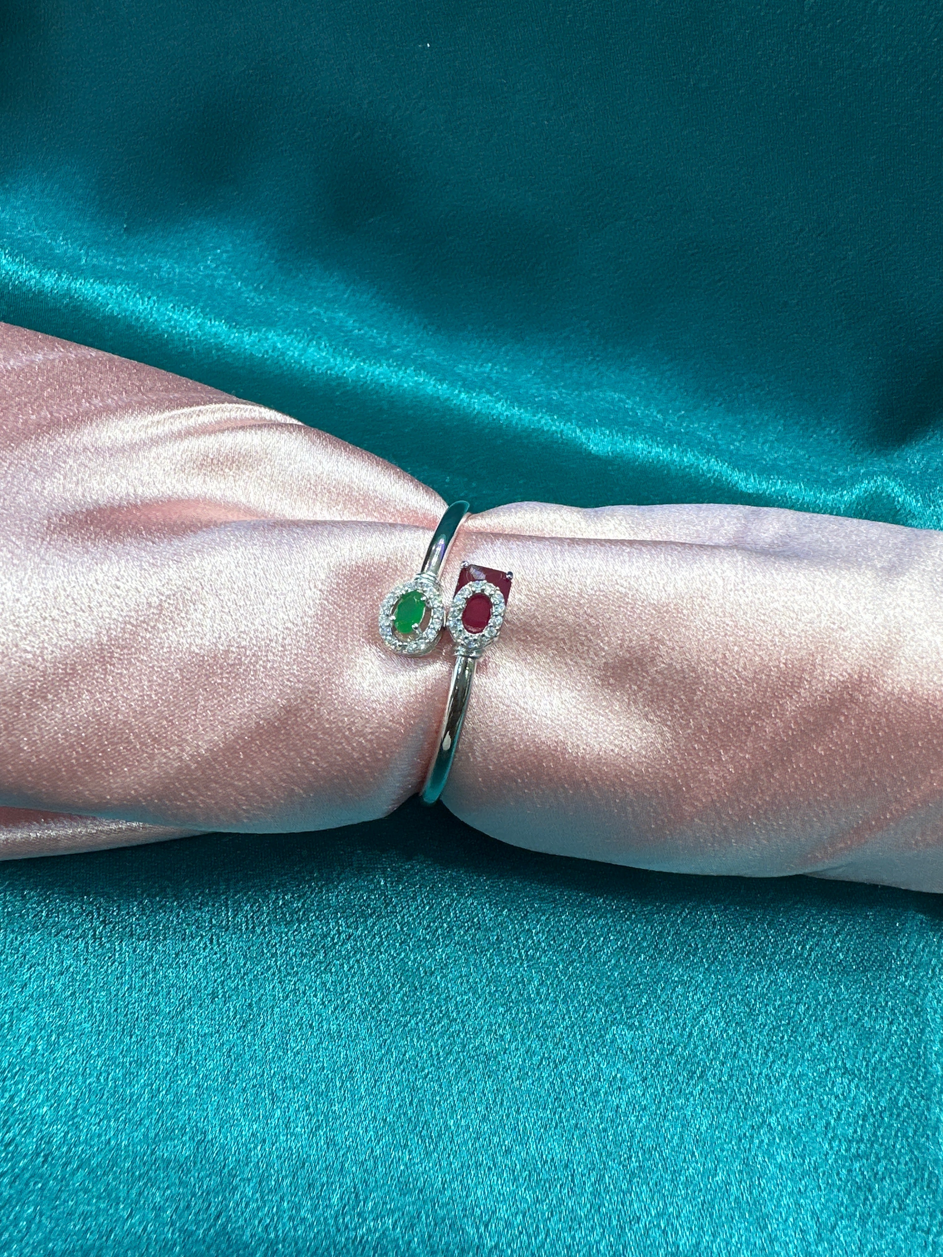 Fancy Silver baby bangles