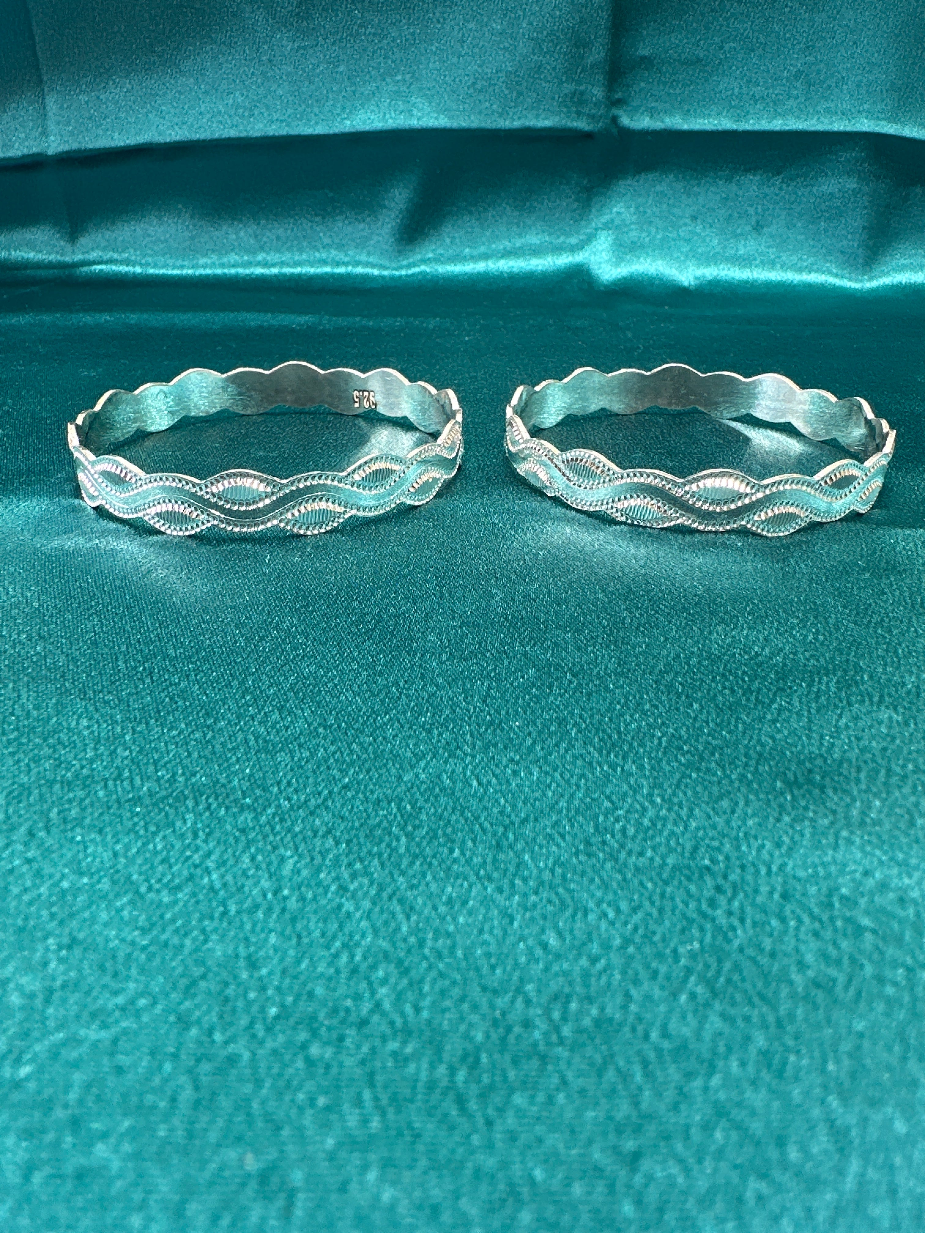 Designer Silver Bangles