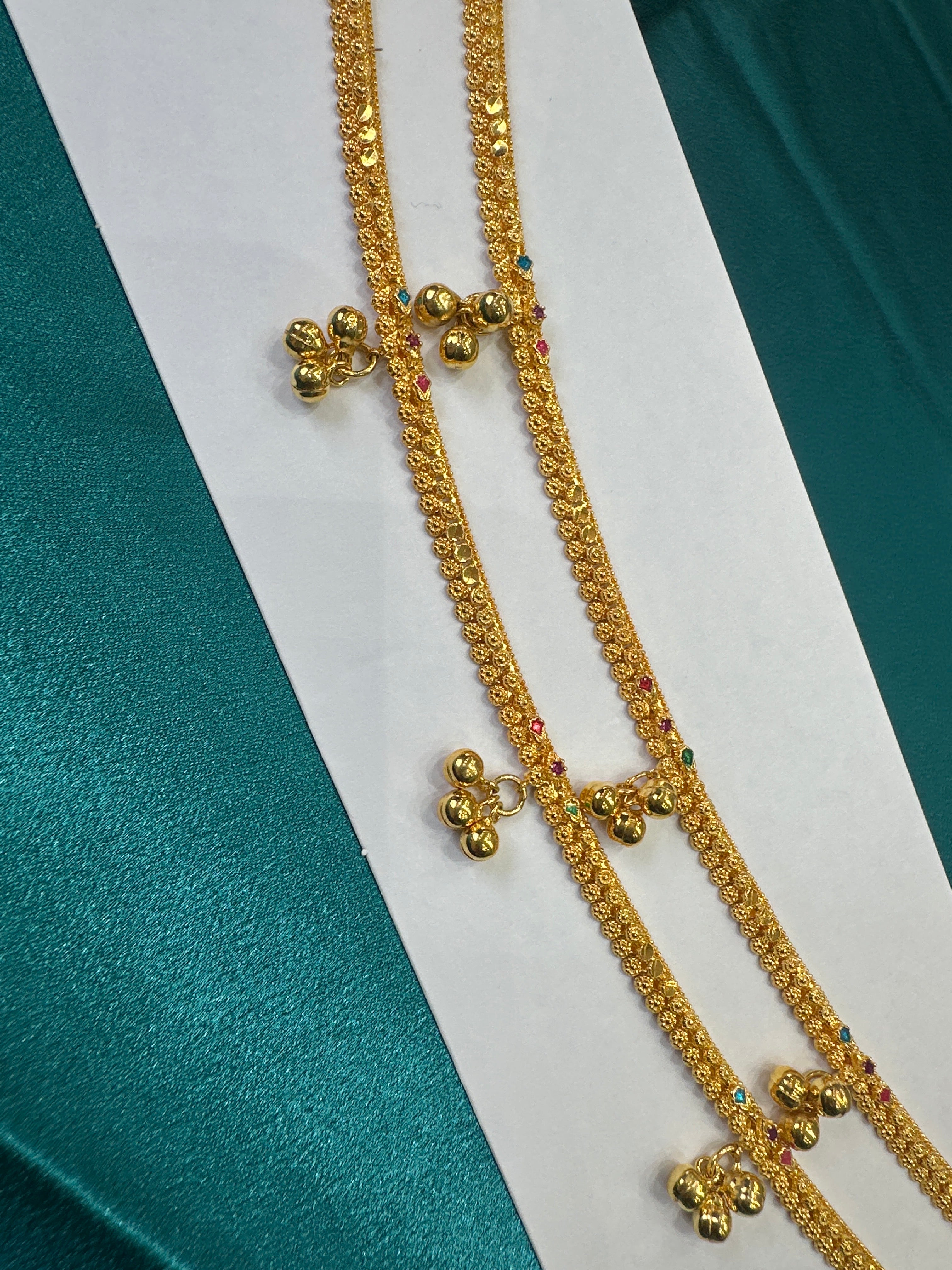 Women’s Fancy/Traditional Silver Gold plated Anklet