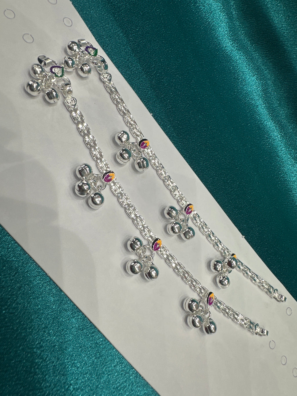 Fancy Silver baby anklet(Size: 2-3 year old)