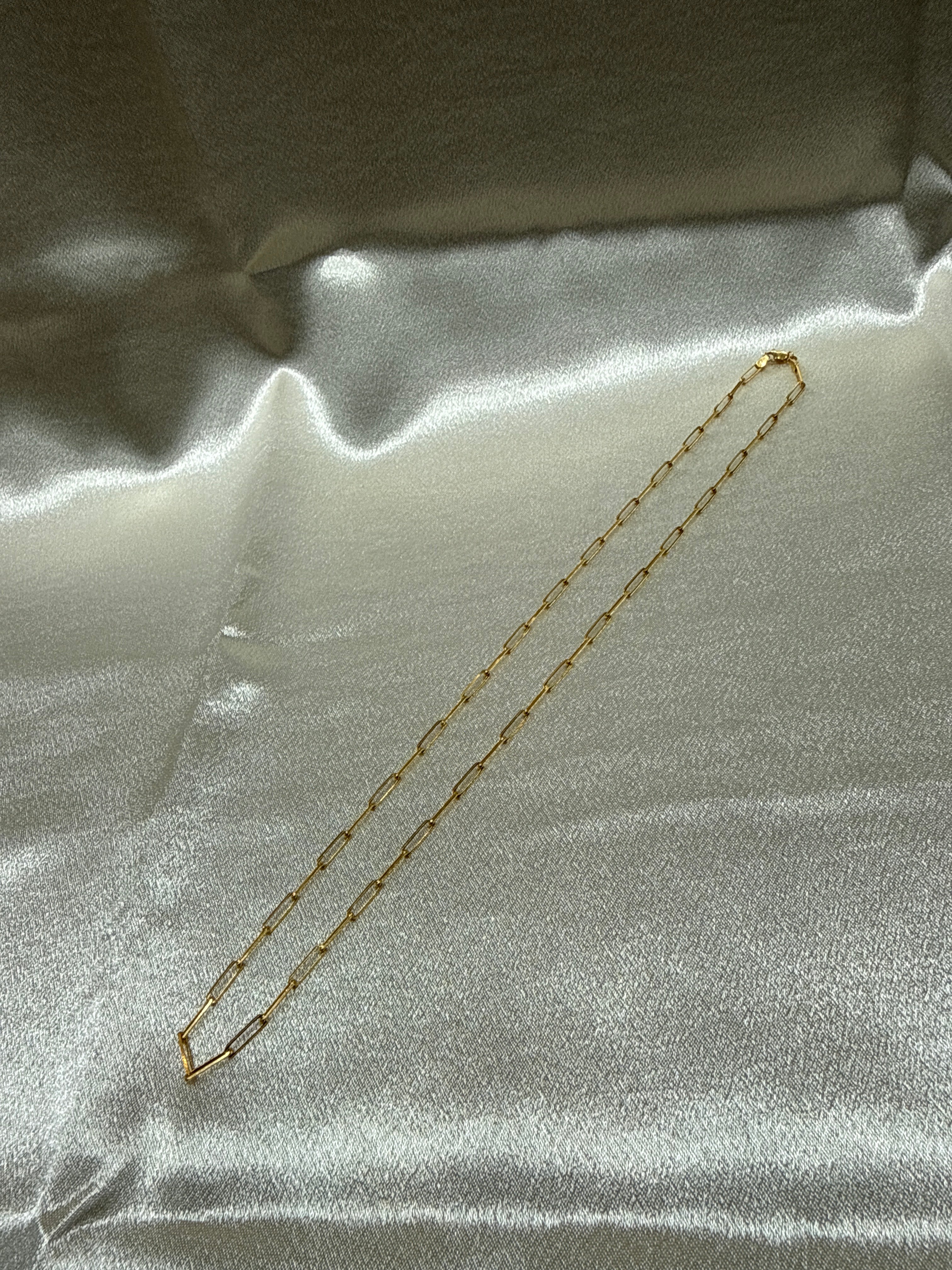 22K Designer Gold Chain (Paperclip Design)
