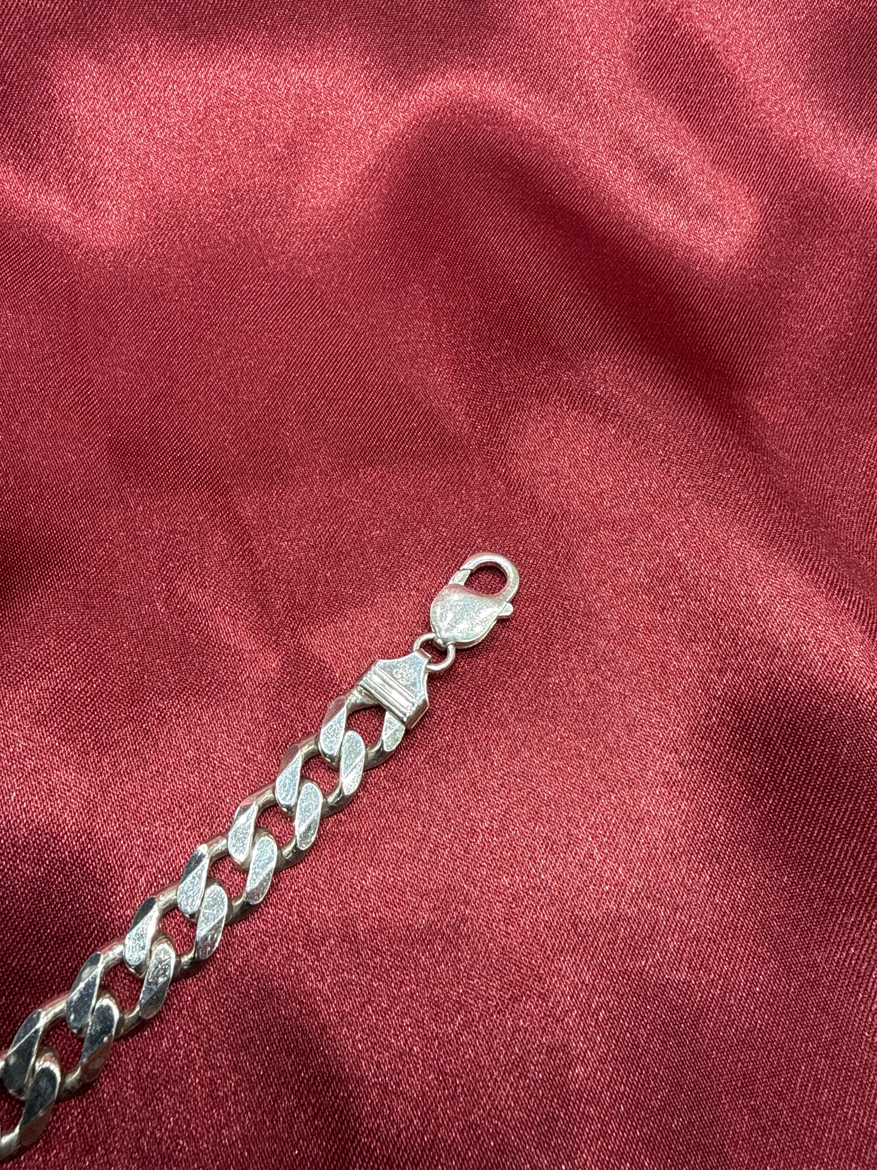 Men’s Plate Cuban Link Silver 925 Bracelet (6mm)