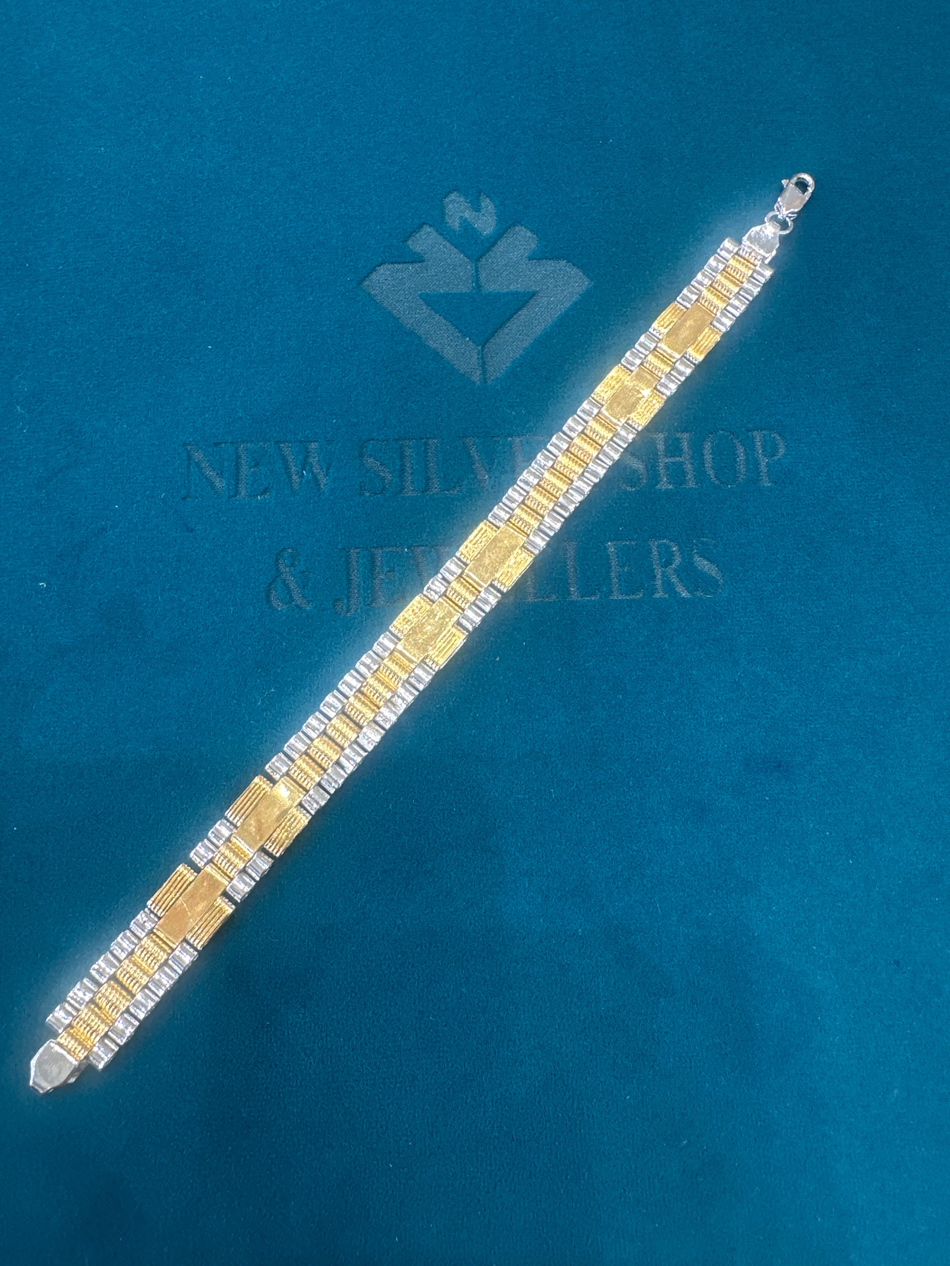 Men’s Designer Silver Bracelet (12mm)