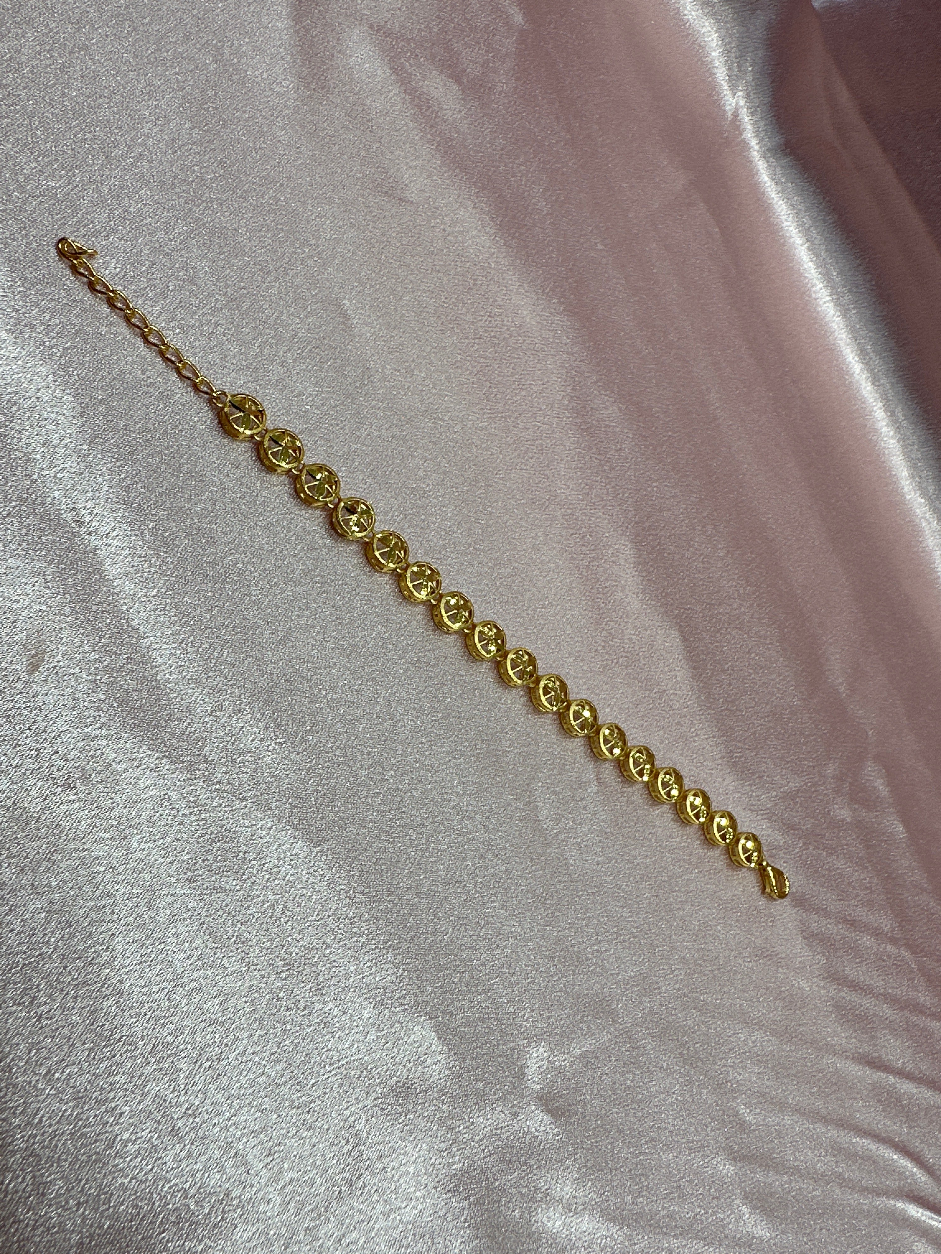 Women’s Fancy Silver Gold plated 925 Bracelet