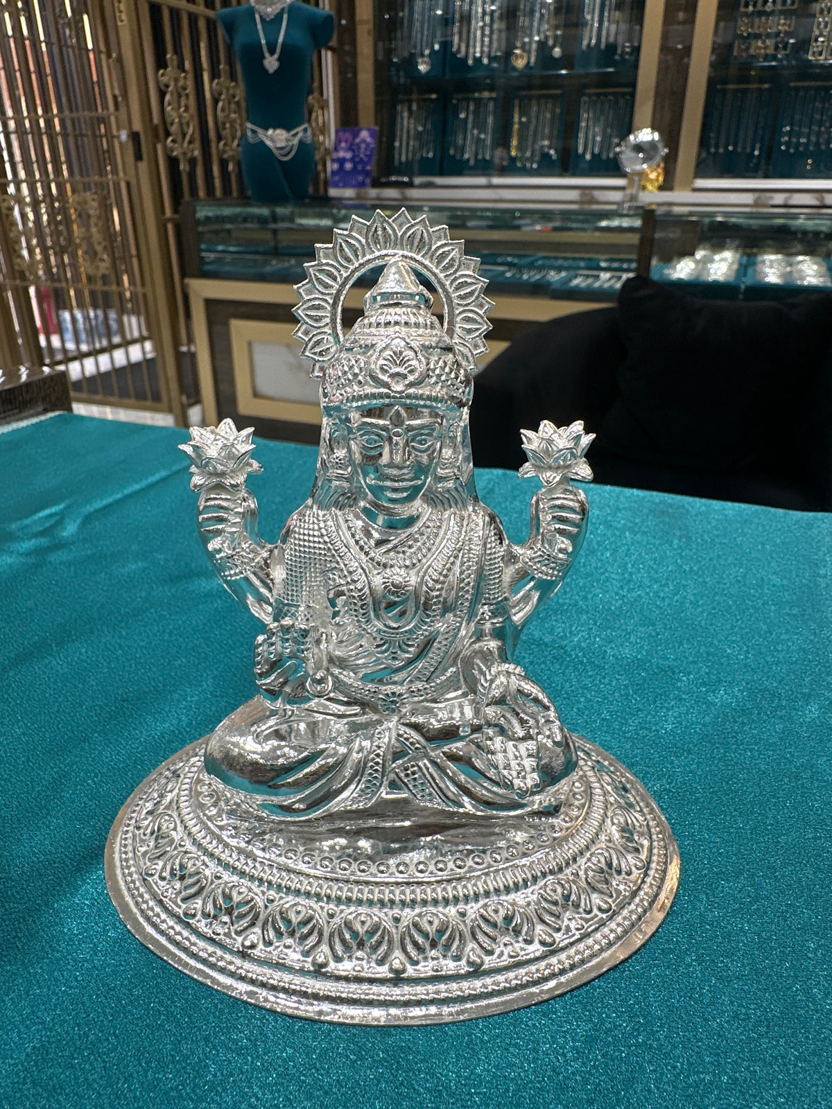 Silver Lakshmi Ji Idol