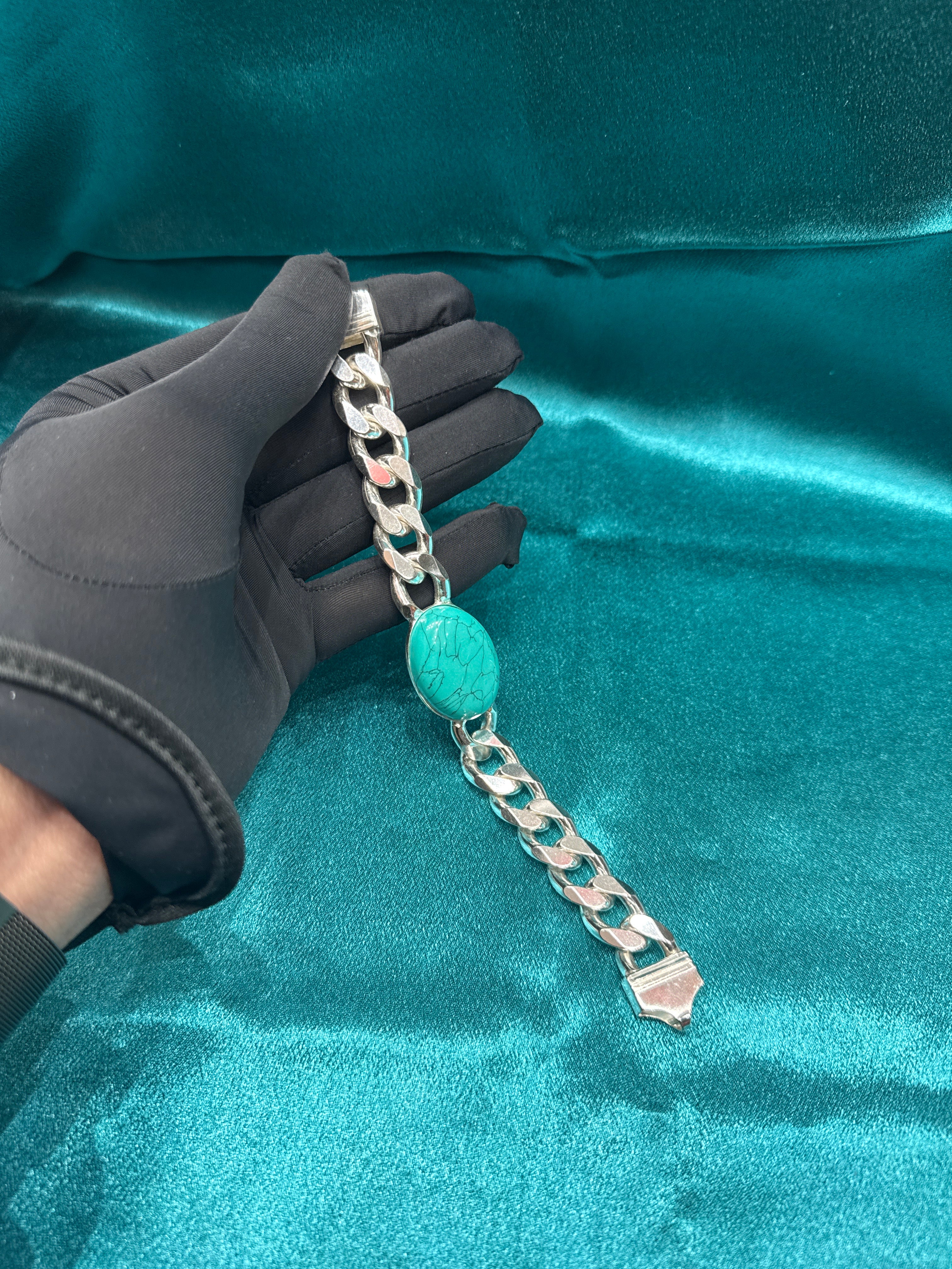 Men’s Feroza Silver 925 Bracelet (15mm)