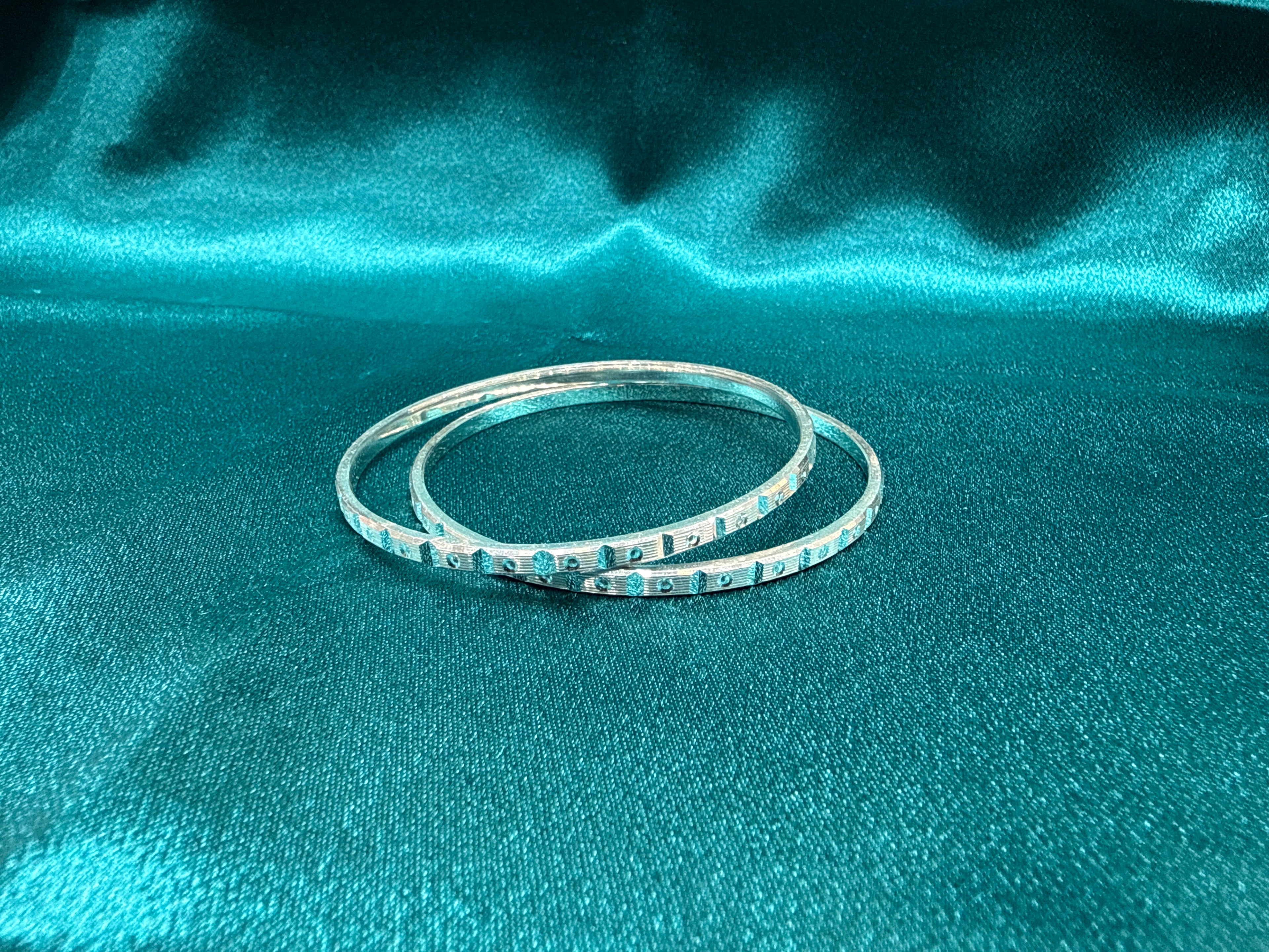 Designer Silver Bangles