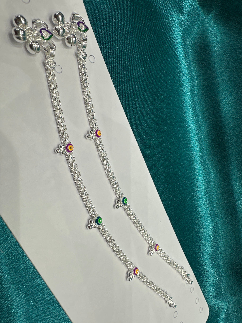 Fancy Silver baby anklet(Size: 4-5 year old)