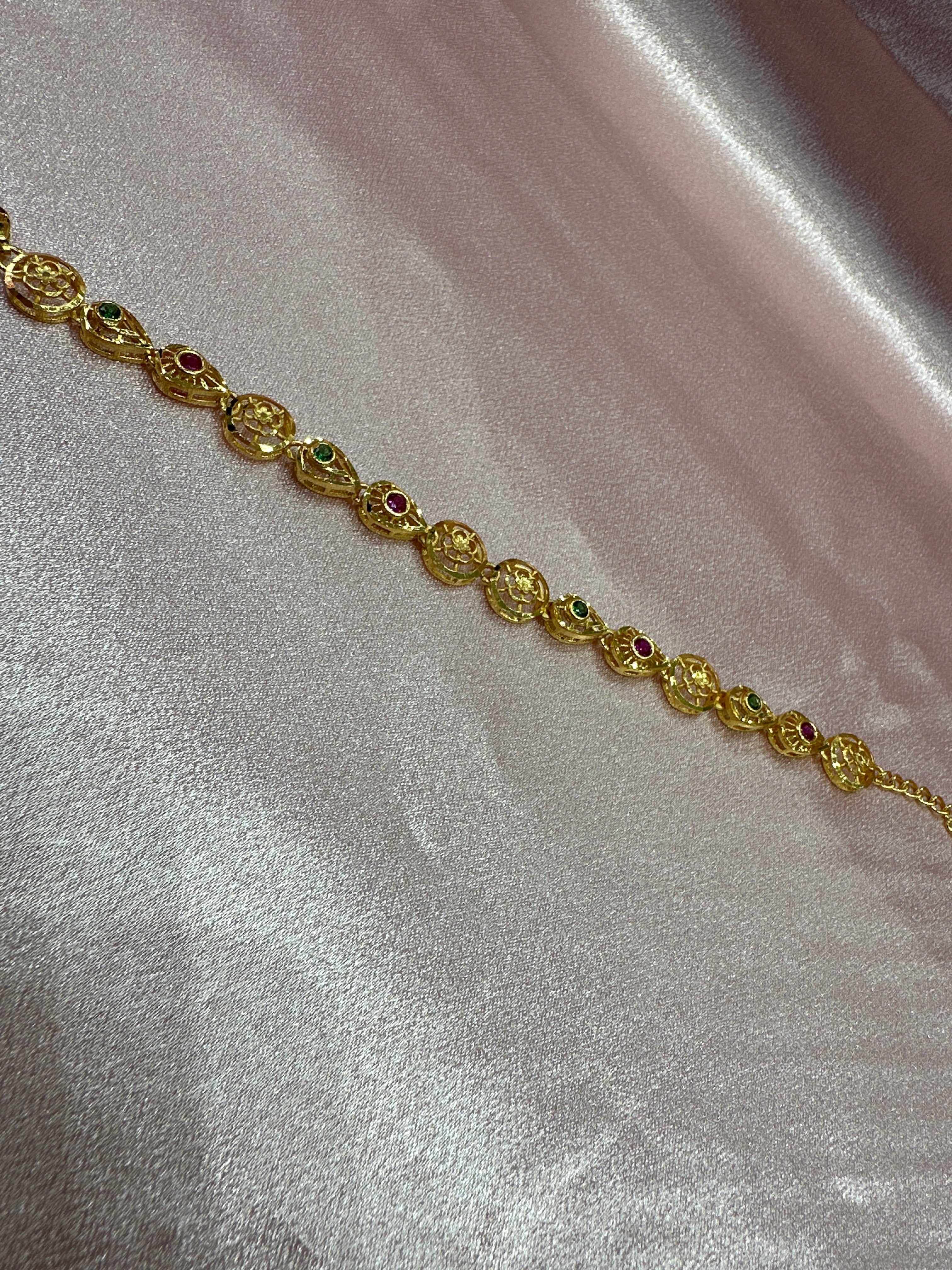 Women’s Fancy Silver Gold plated 925 Bracelet