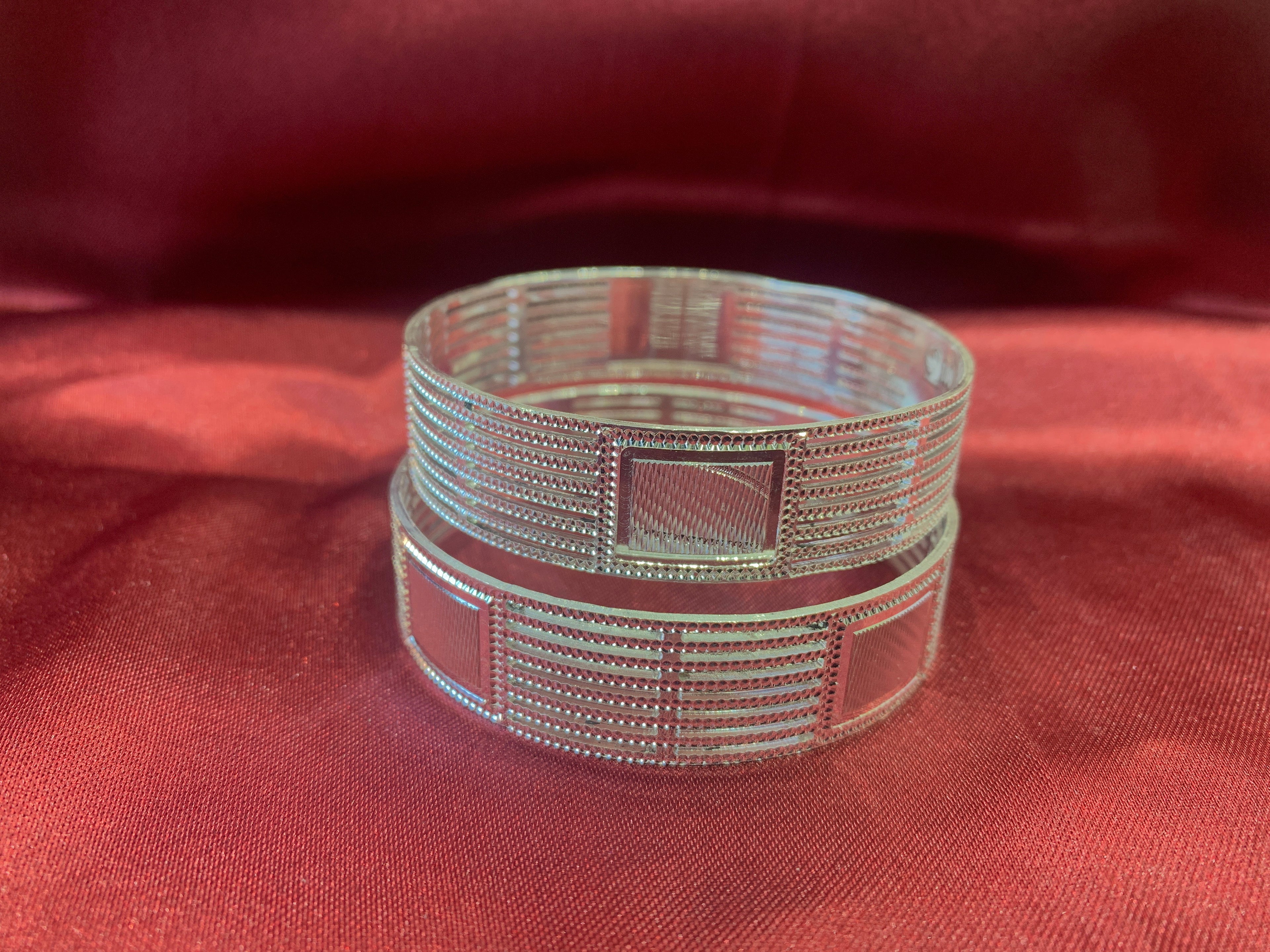Traditional silver bangles B3