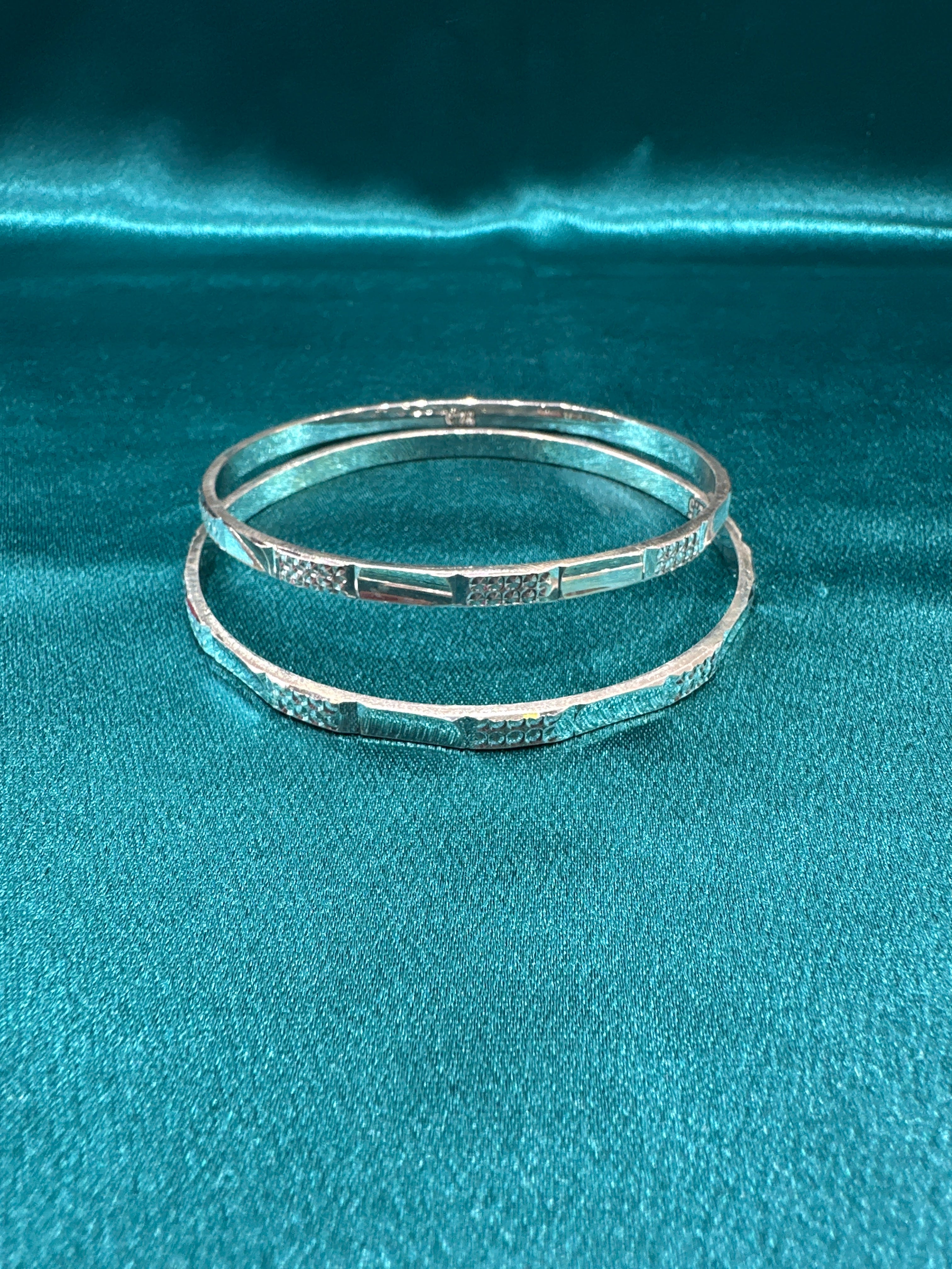 Designer Silver Bangles