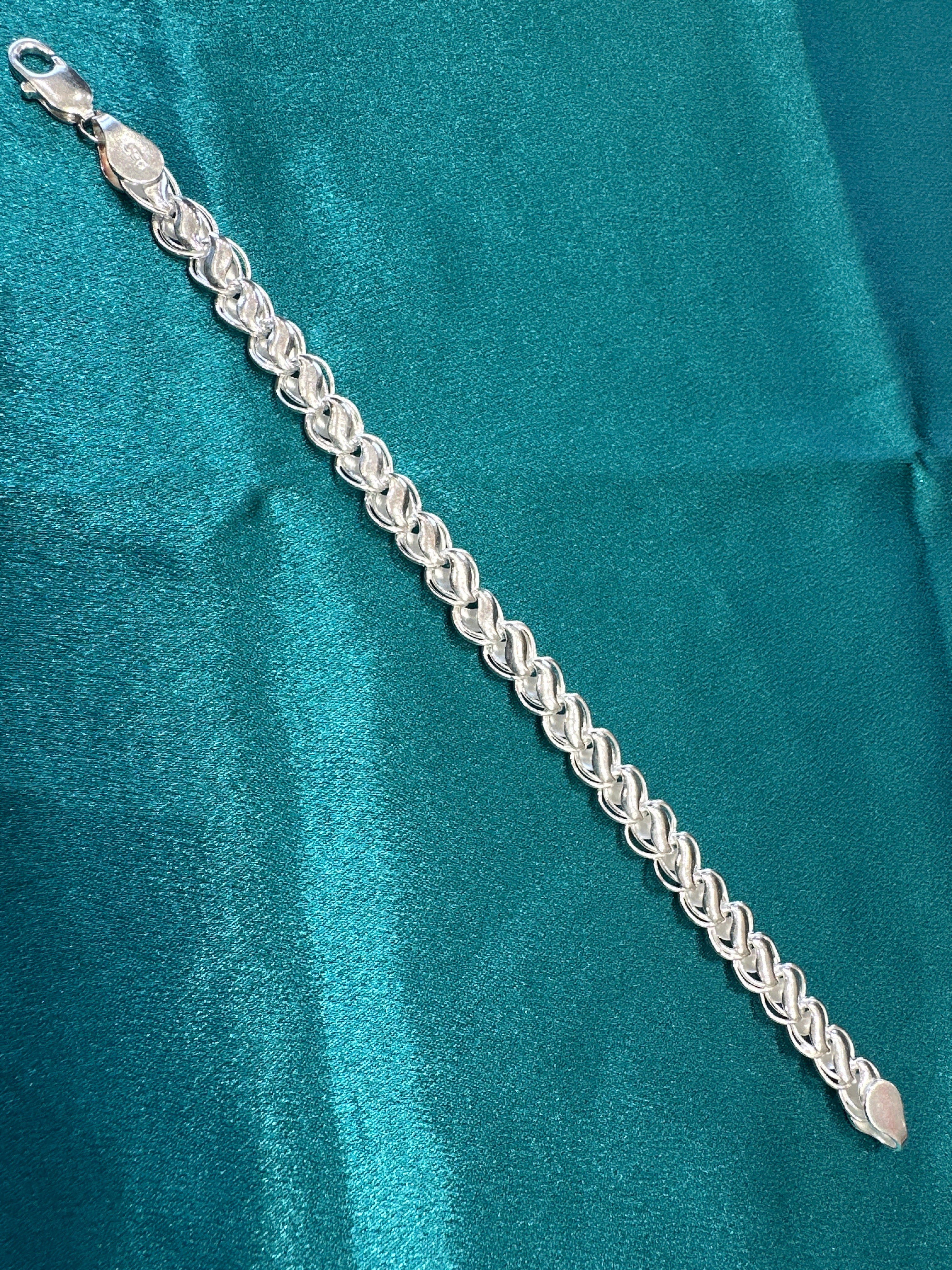 Men’s Designer Silver Bracelet (10mm)