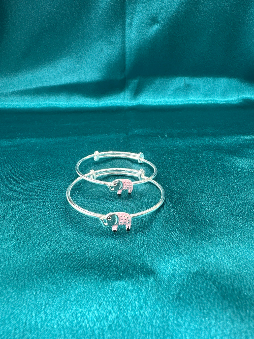 Fancy Silver baby bangles