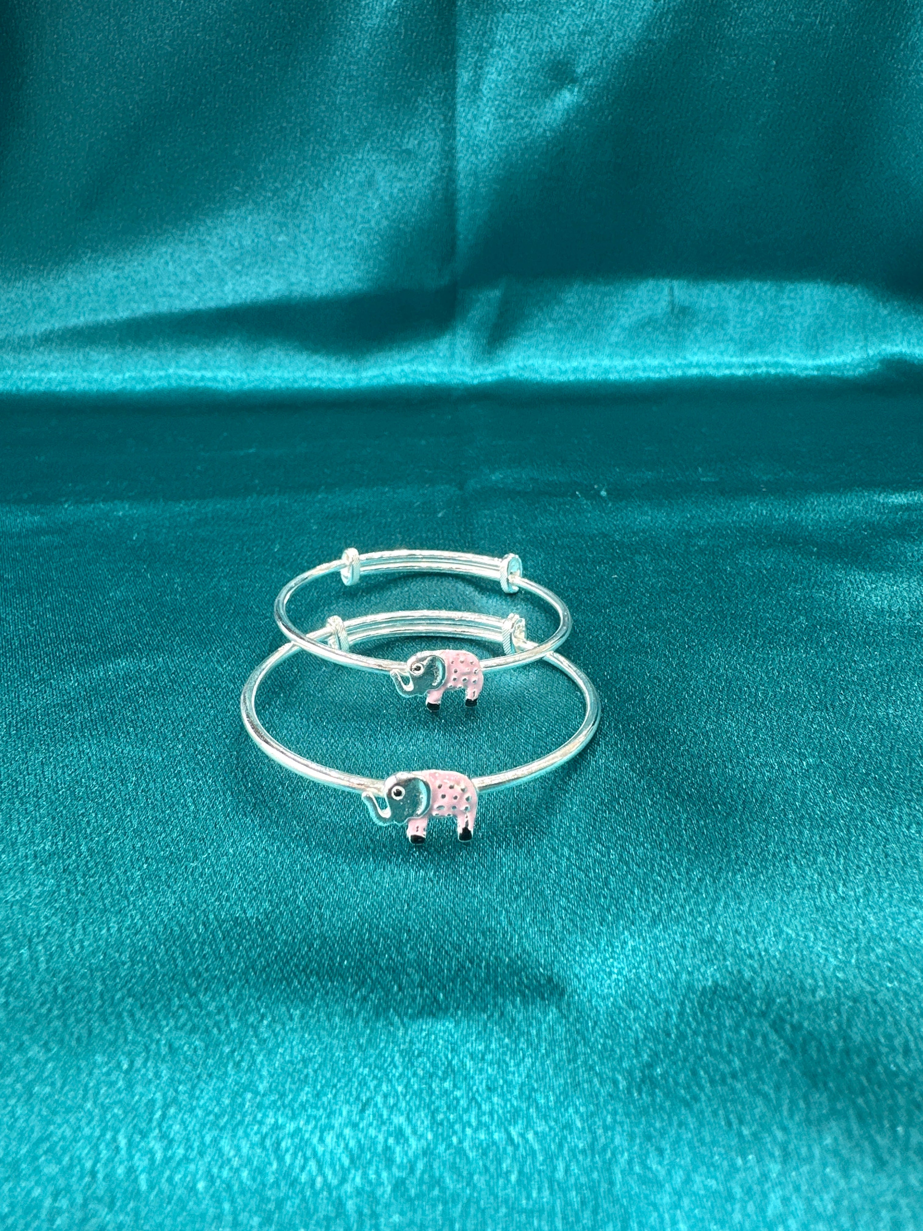 Fancy Silver baby bangles