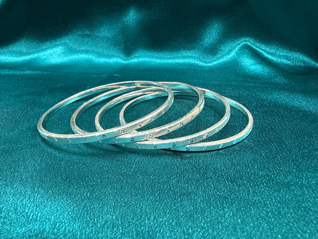 Designer Silver Bangles