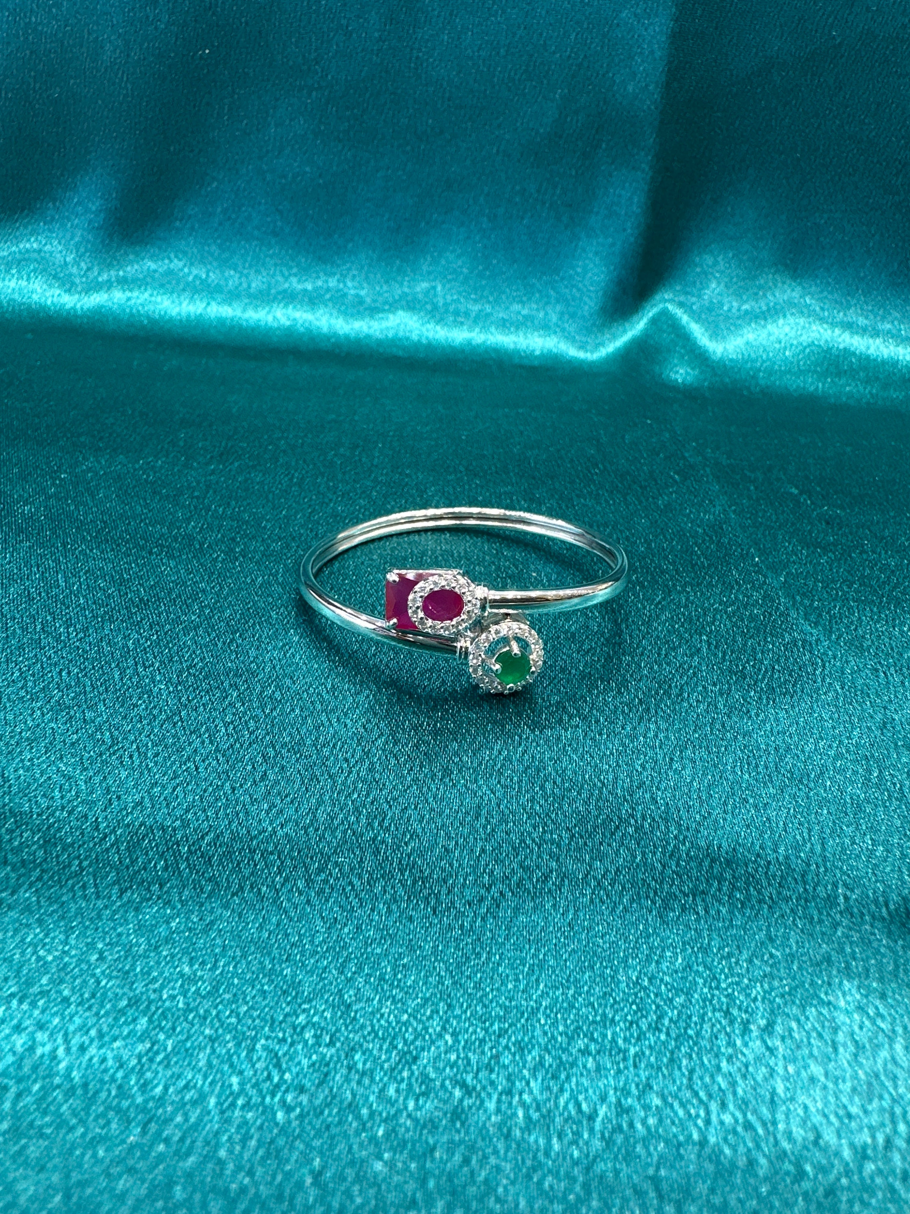 Fancy Silver baby bangles