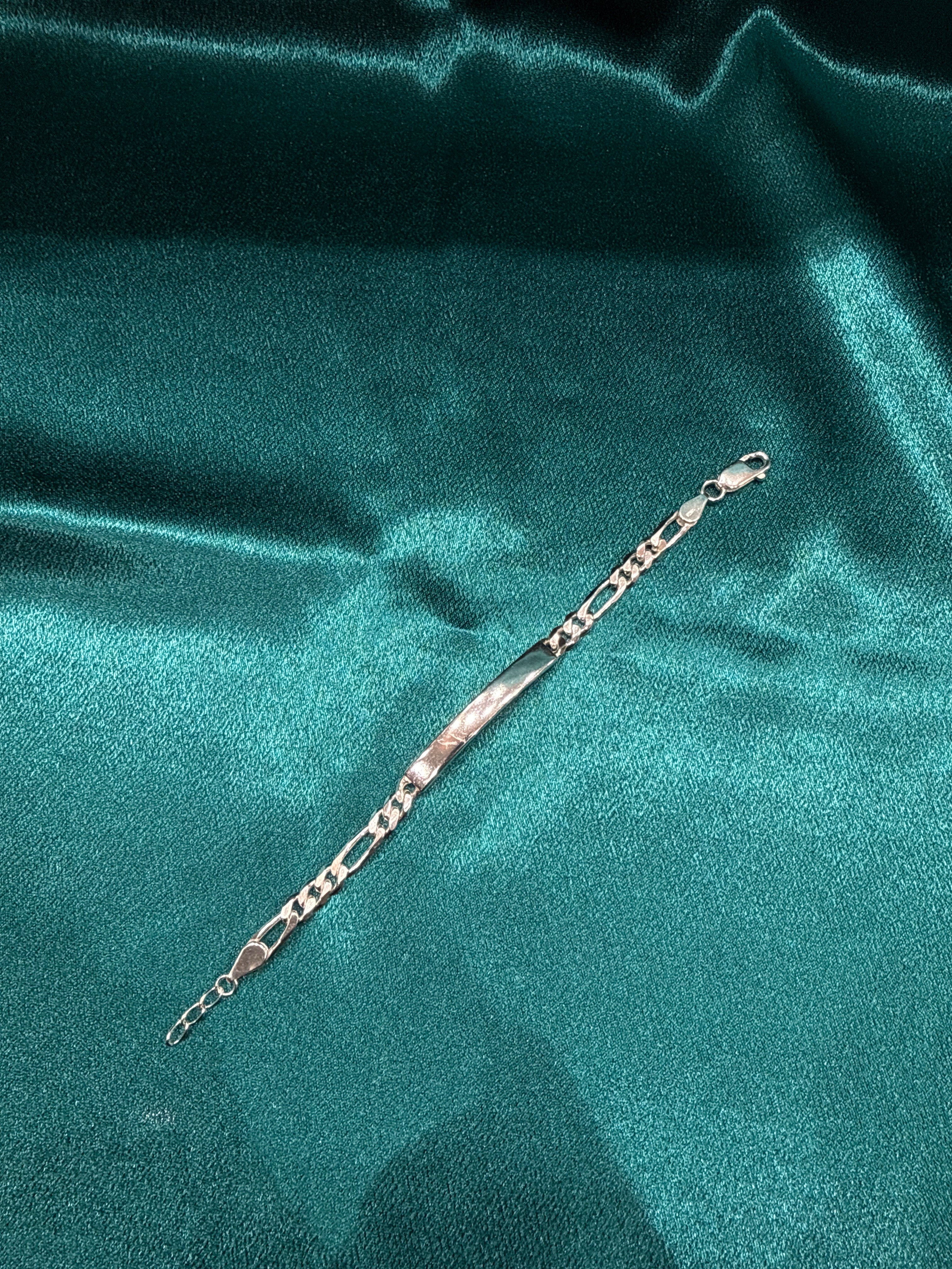 Kids Plate Figoro Link Sikver 925 Bracelet (5mm)