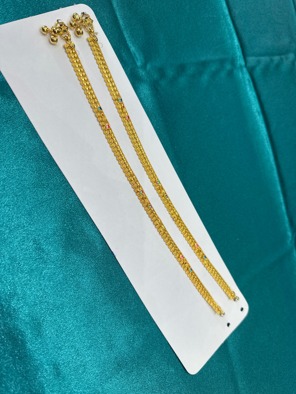 Women’s Fancy/Traditional Silver Gold plated Anklet